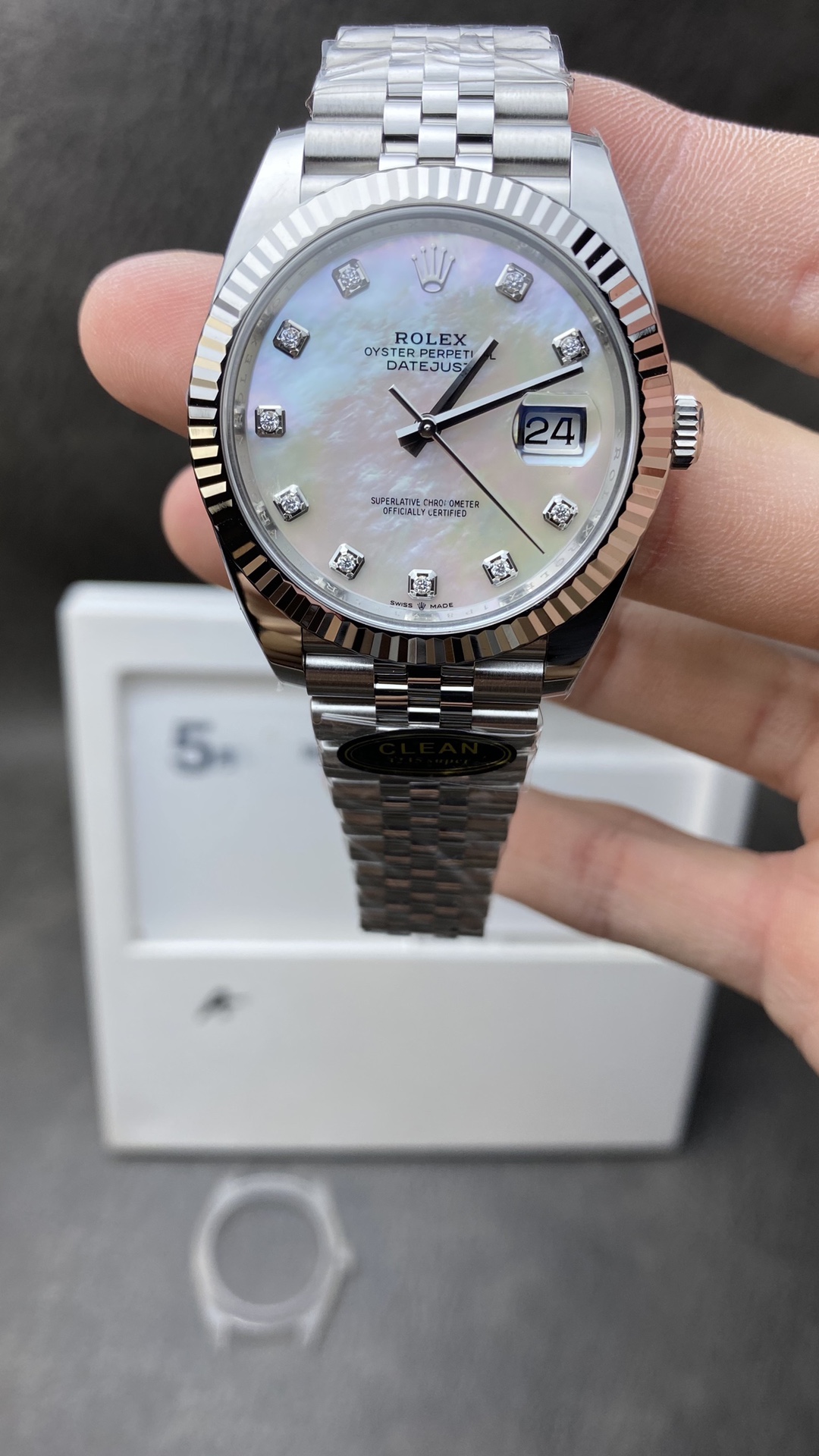 Victory Factory Watch Rolex Datejust 41mm MOP Dial 904L Stainless Steel Case Jubilee Bracelet 3235 Movement Clean Factory Watch Rolex Datejust 41mm MOP Dial 904L Stainless Steel Case Jubilee Bracelet 3235 Movement