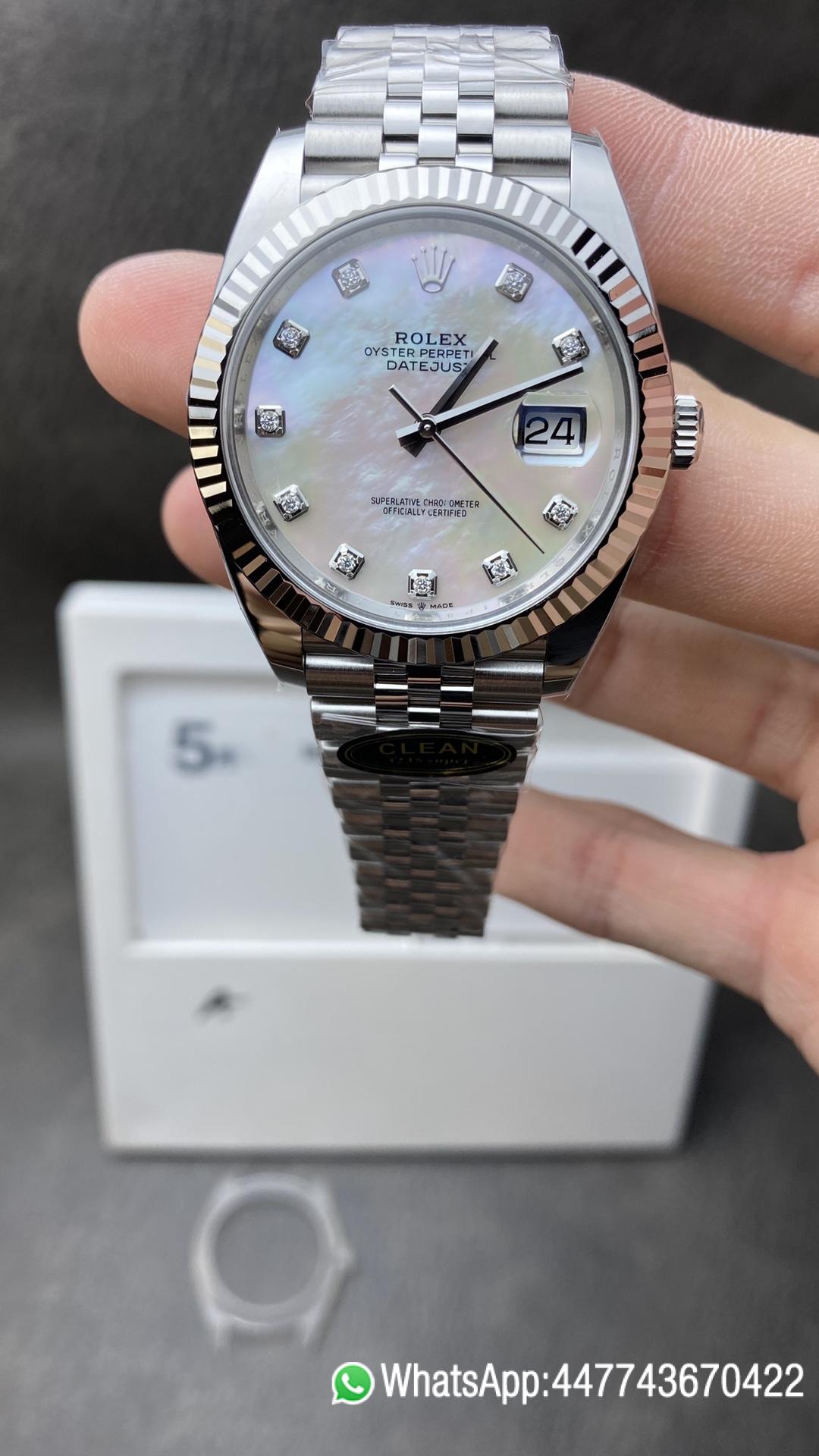 Victory Factory Watch Rolex Datejust 41mm MOP Dial 904L Stainless Steel Case Jubilee Bracelet 3235 Movement Clean Factory Watch Rolex Datejust 41mm MOP Dial 904L Stainless Steel Case Jubilee Bracelet 3235 Movement