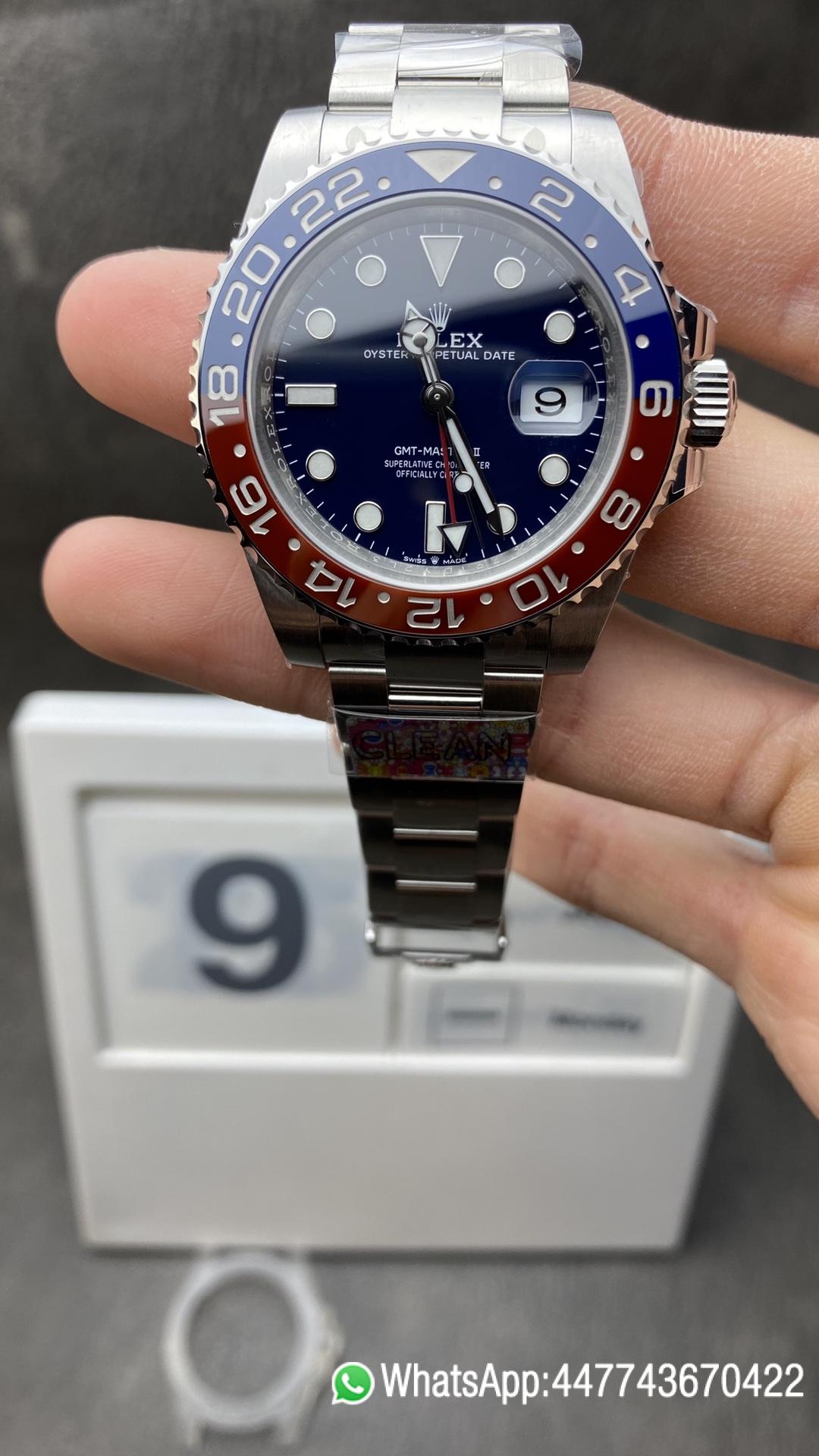 Victory Factory Rolex CF GMT Master II 126719BLRO Midnight Blue Dial Red Blue Ceramic Bezel 904L Oystersteel Oyster Bracelet SA3285 Movement 01 Clean Factory Rolex CF GMT Master II 126719BLRO Midnight Blue Dial Red Blue Ceramic Bezel 904L Oystersteel Oyster Bracelet SA3285 Movement 01
