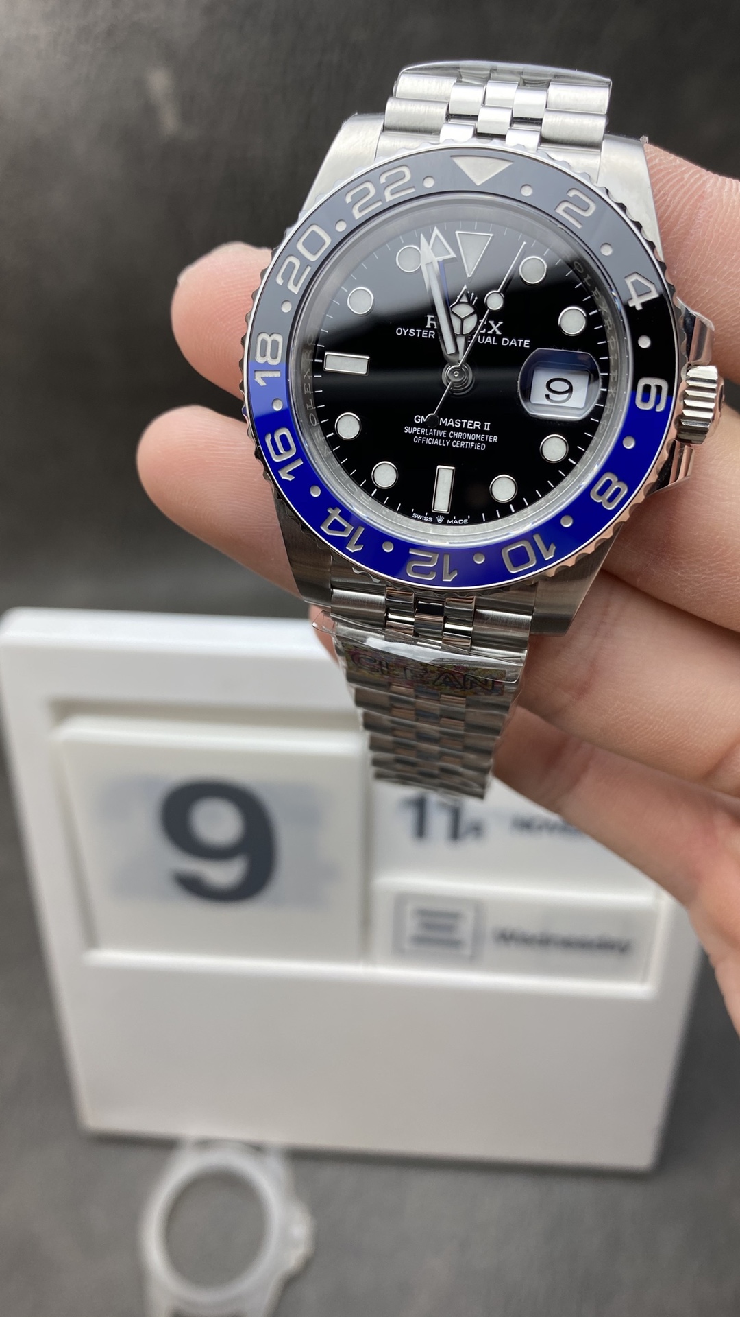 Victory Factory Watch Store Rolex Batgirl GMT Master II 126710BLNR Black Dial Blue Black Ceramic Bezel 904L Steel Jubilee Bracelet SA3285 Movement Clean Factory Watch Store Rolex Batgirl GMT Master II 126710BLNR Black Dial Blue Black Ceramic Bezel 904L Steel Jubilee Bracelet SA3285 Movement