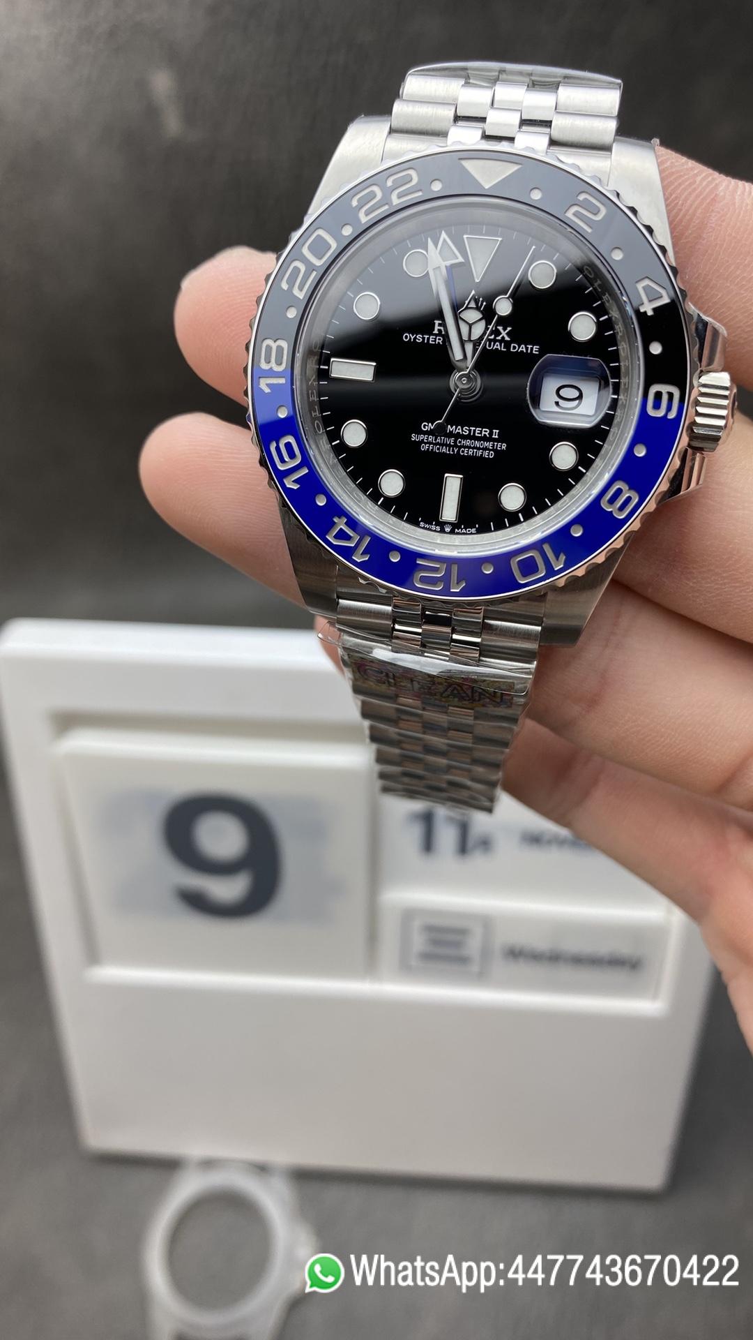 Victory Factory Watch Store Rolex Batgirl GMT Master II 126710BLNR Black Dial Blue Black Ceramic Bezel 904L Steel Jubilee Bracelet SA3285 Movement Clean Factory Watch Store Rolex Batgirl GMT Master II 126710BLNR Black Dial Blue Black Ceramic Bezel 904L Steel Jubilee Bracelet SA3285 Movement
