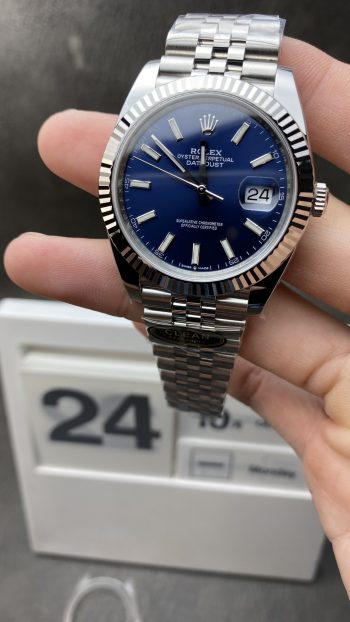 Clean Factory Watches Clean Watches Store CF Datejust 41mm 126334 Blue Dial with Stick Markers 904L Oystersteel Jubilee Bracelet DanDong 3235 Movement