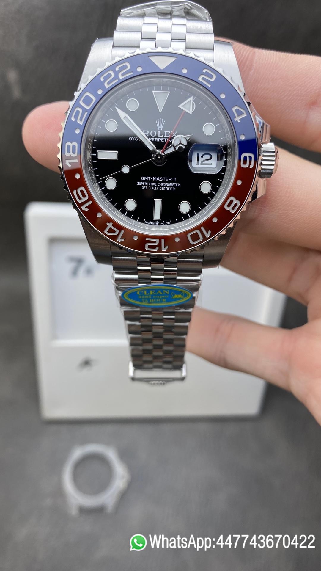Victory Factory Rolex GMT Master II 126710BLRO Pepsi Blue Red Ceramic Bezel Black Dial 904L Steel Case Jubilee Bracelet DD3285 Caliber CHS Clean Factory Rolex GMT Master II 126710BLRO Pepsi Blue Red Ceramic Bezel Black Dial 904L Steel Case Jubilee Bracelet DD3285 Caliber CHS