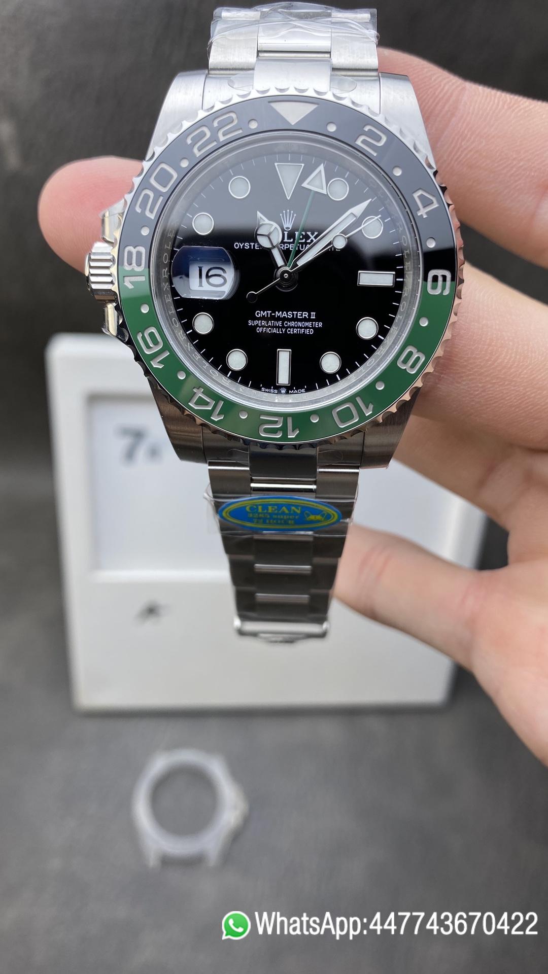 Victory Factory Rolex GMT Master II 126720VTNR Sprite Black Green Ceramic Beze Black Dial DD3285 Movement 904L Case Oyster Bracelet CHS Clean Factory Rolex GMT Master II 126720VTNR Sprite Black Green Ceramic Beze Black Dial DD3285 Movement 904L Case Oyster Bracelet CHS