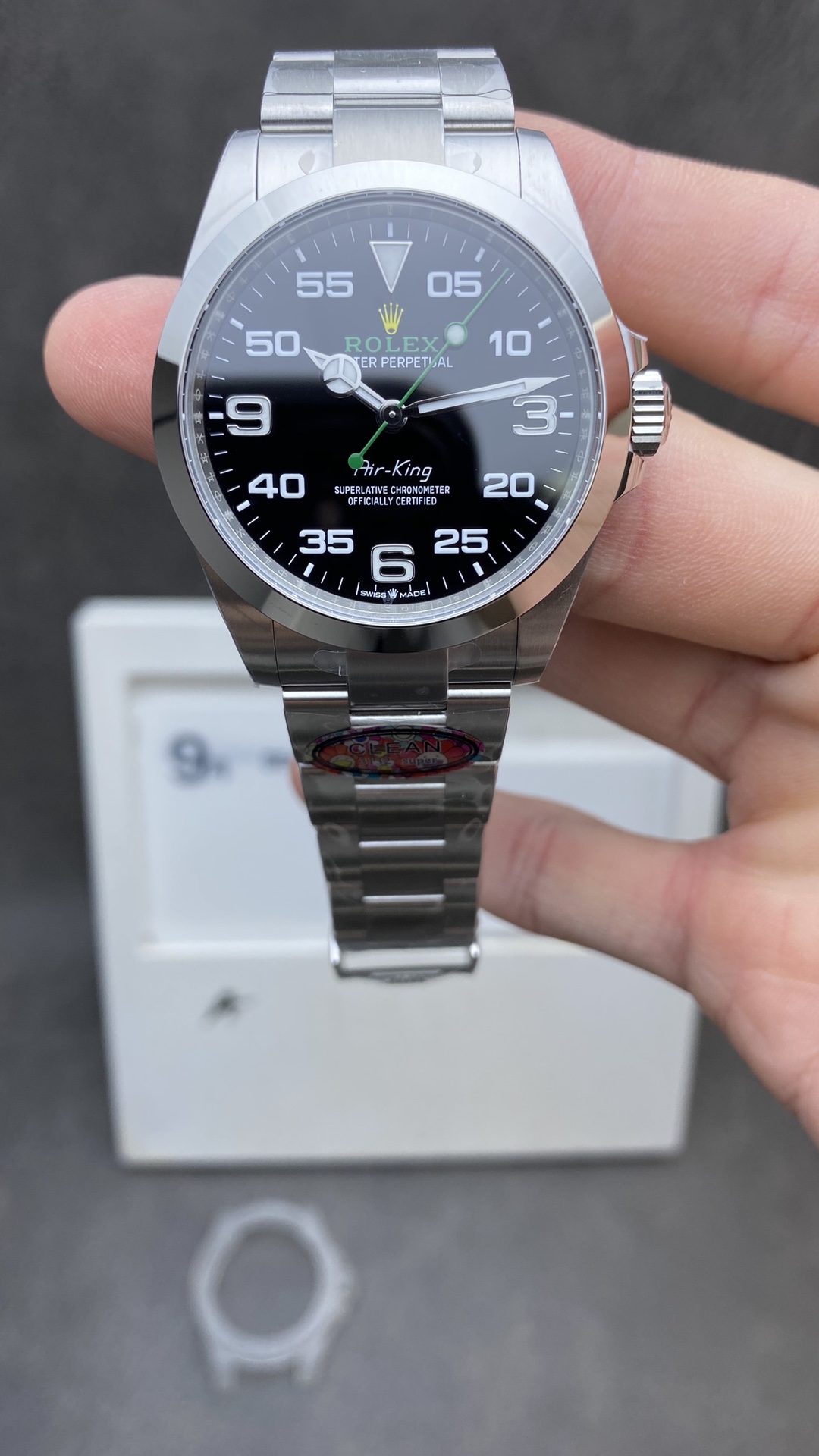 Victory Factory Watch Super Clone Rolex Air King 126900 Black Dial 904L Steel Case Bracelet VR3230 Movement Clean Factory Watch Super Clone Rolex Air King 126900 Black Dial 904L Steel Case Bracelet VR3230 Movement