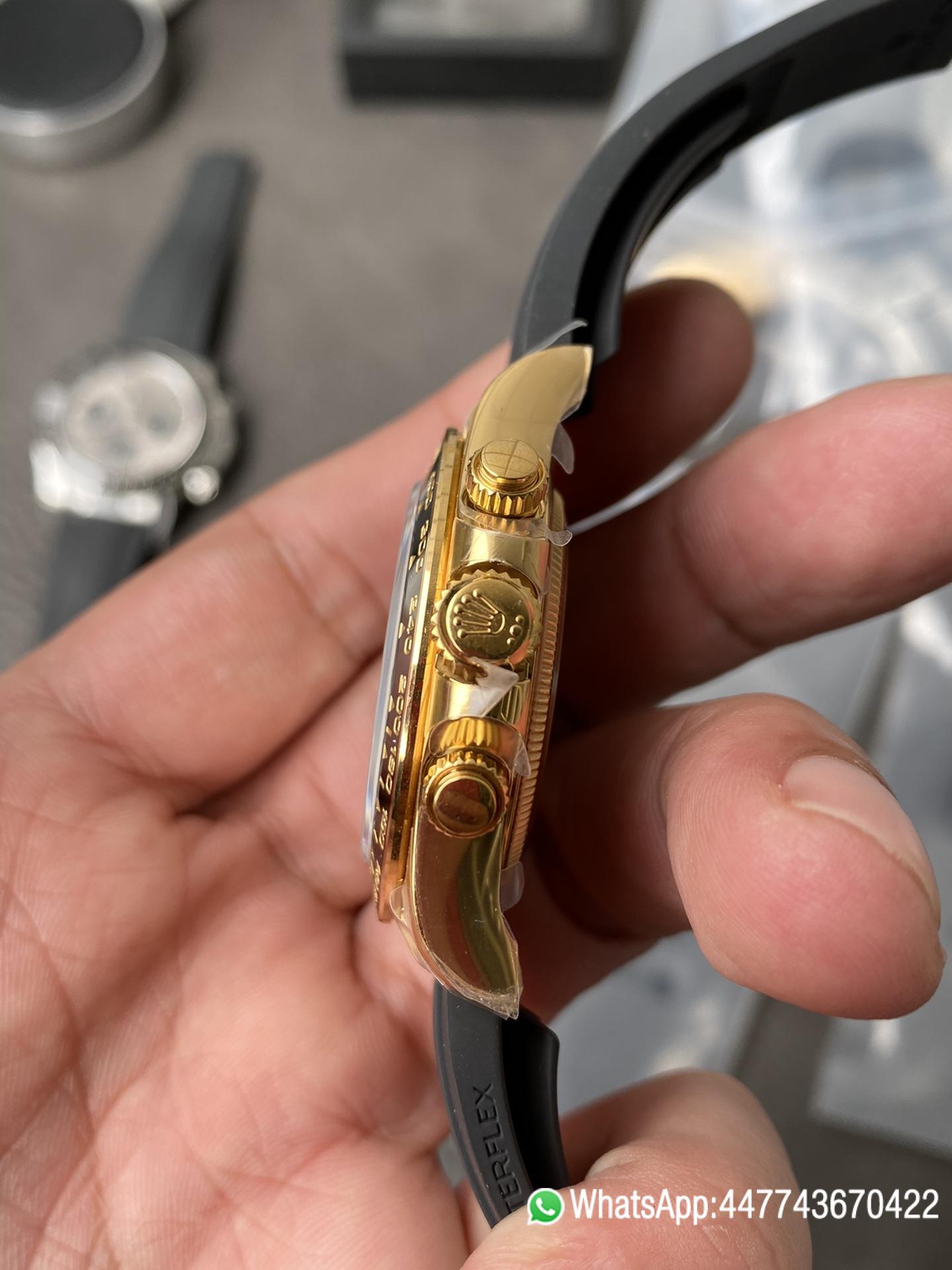Victory Factory Watch Rolex Daytoan 126518 Yellow Gold Dial Black Ceramic Bezel Oysterflex Strap SH4131 Movement 005 Clean Factory Watch Rolex Daytoan 126518 Yellow Gold Dial Black Ceramic Bezel Oysterflex Strap SH4131 Movement 005