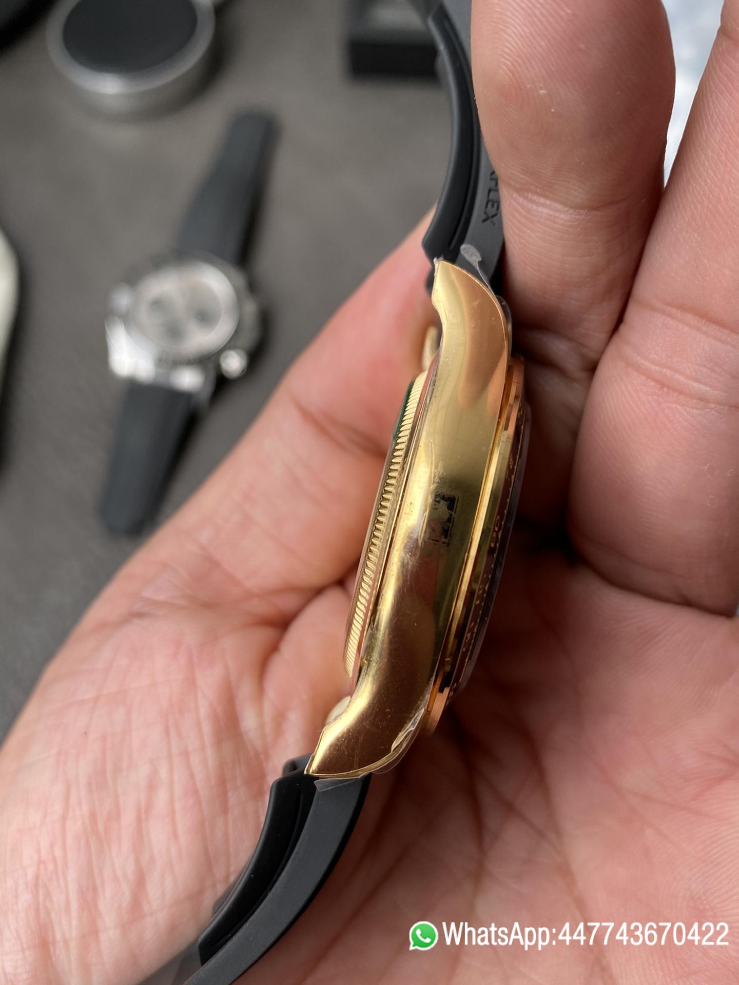 Victory Factory Watch Rolex Daytoan 126518 Yellow Gold Dial Black Ceramic Bezel Oysterflex Strap SH4131 Movement 006 Clean Factory Watch Rolex Daytoan 126518 Yellow Gold Dial Black Ceramic Bezel Oysterflex Strap SH4131 Movement 006