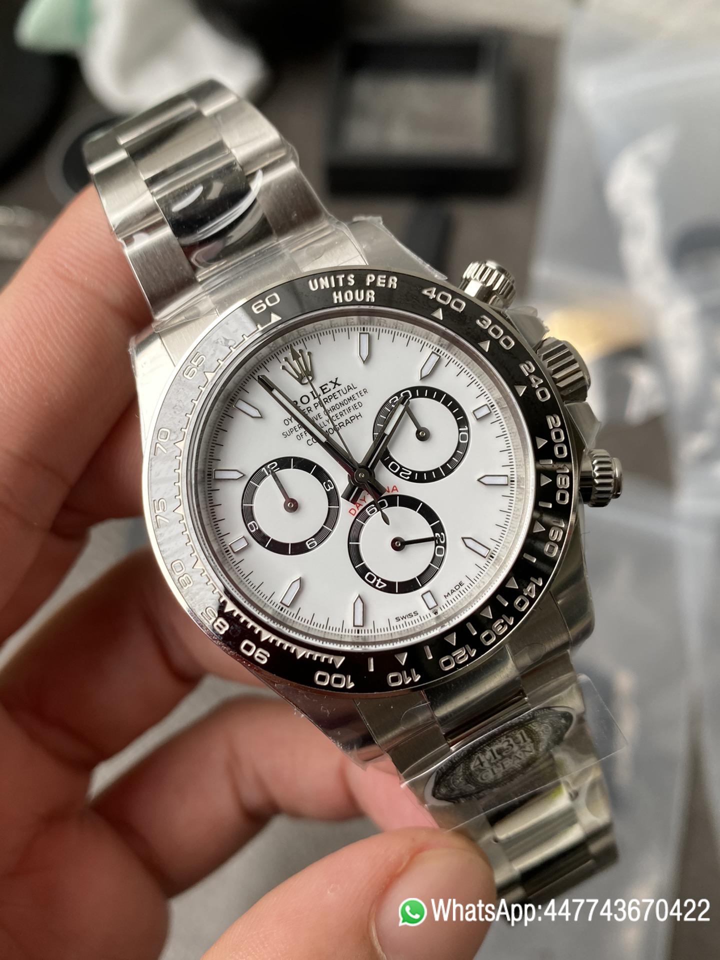 Victory Factory Watch Rolex Daytona Panda 126500LN White Dial Black Cerachrom Bezel 904L Oystersteel SH4131 Movement 03 Clean Factory Watch Rolex Daytona Panda 126500LN White Dial Black Cerachrom Bezel 904L Oystersteel SH4131 Movement 03