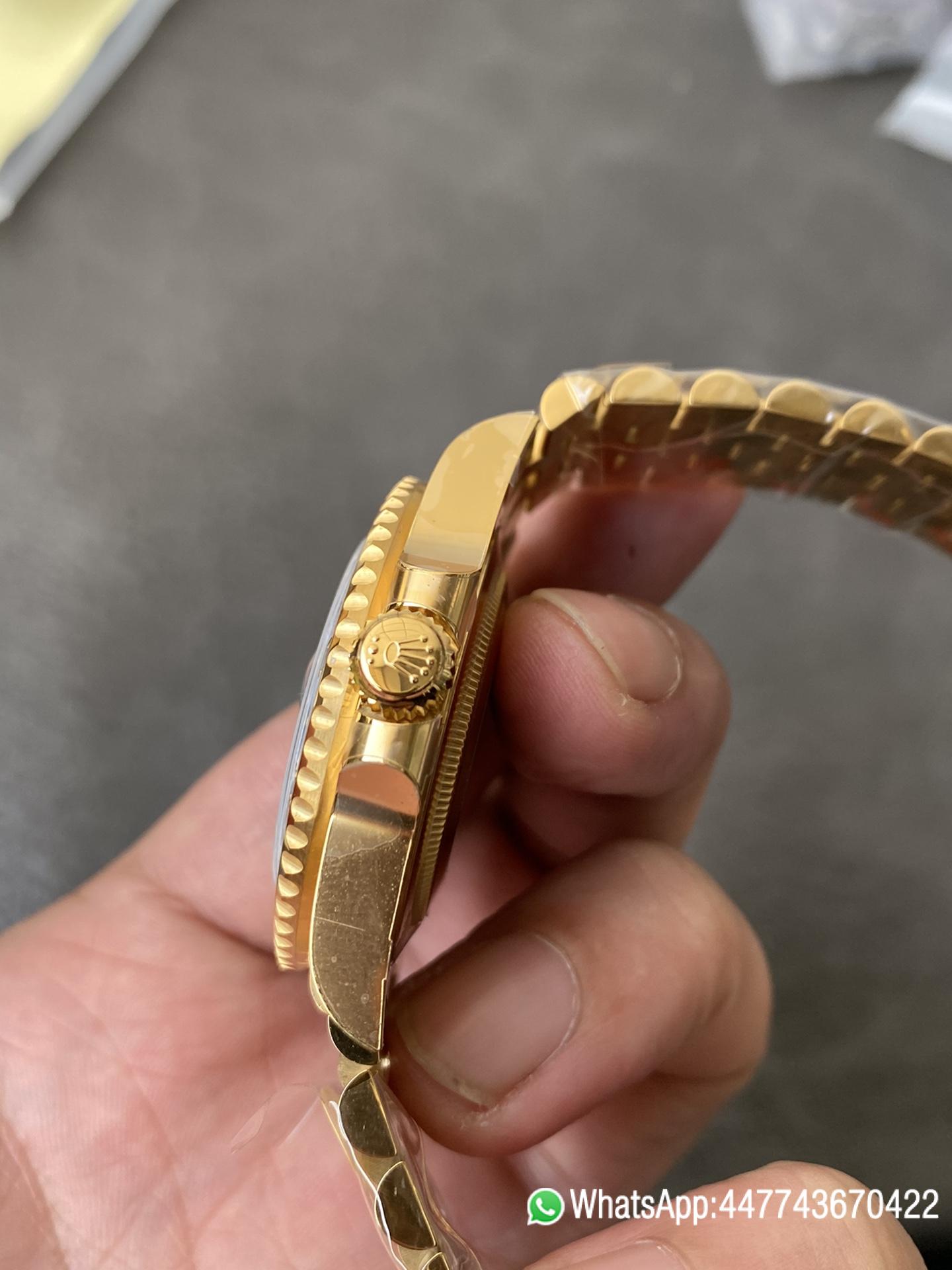 CF Rolex Victory Factory GMT Master II 126718GRNR Full Yellow Gold Black Grey Bezel Black Dial Jubilee Bracelet DD3285 Movement 05 CF Rolex Clean Factory GMT Master II 126718GRNR Full Yellow Gold Black Grey Bezel Black Dial Jubilee Bracelet DD3285 Movement 05