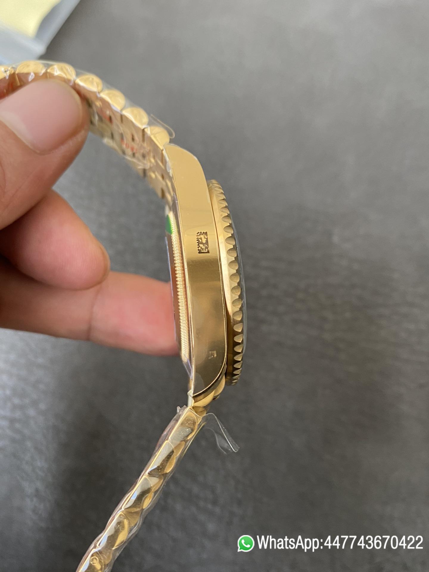 CF Rolex Victory Factory GMT Master II 126718GRNR Full Yellow Gold Black Grey Bezel Black Dial Jubilee Bracelet DD3285 Movement 06 CF Rolex Clean Factory GMT Master II 126718GRNR Full Yellow Gold Black Grey Bezel Black Dial Jubilee Bracelet DD3285 Movement 06