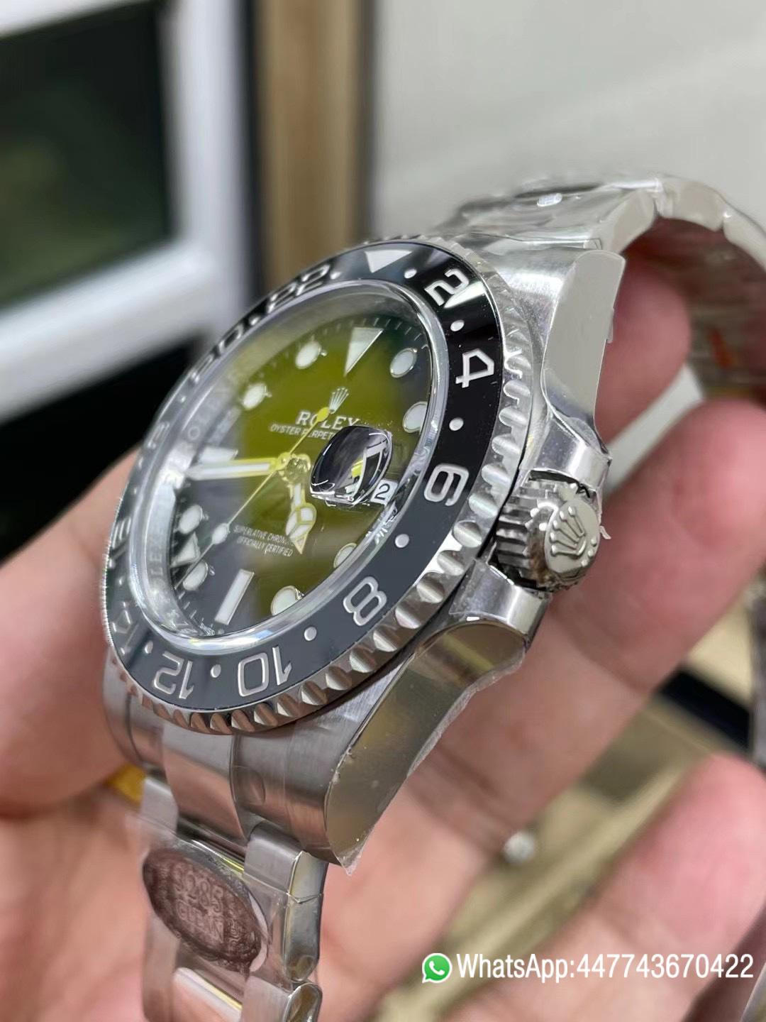 Victory Factory GMT Master II 126710GRNR Black Gray Ceramic Bezel 904L Oystersteel Oyster Strap DD3285 Movement 04 Clean Factory GMT Master II 126710GRNR Black Gray Ceramic Bezel 904L Oystersteel Oyster Strap DD3285 Movement 04