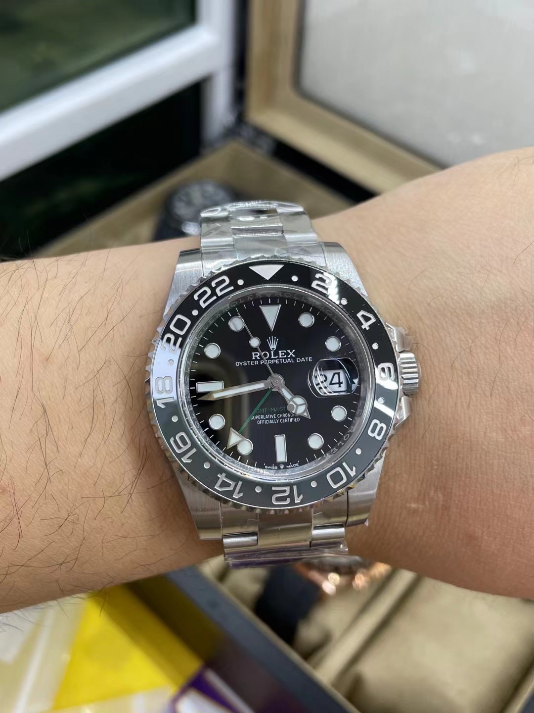 Victory Factory GMT Master II 126710GRNR Black Gray Ceramic Bezel 904L Oystersteel Oyster Strap DD3285 Movement 08 Clean Factory GMT Master II 126710GRNR Black Gray Ceramic Bezel 904L Oystersteel Oyster Strap DD3285 Movement 08