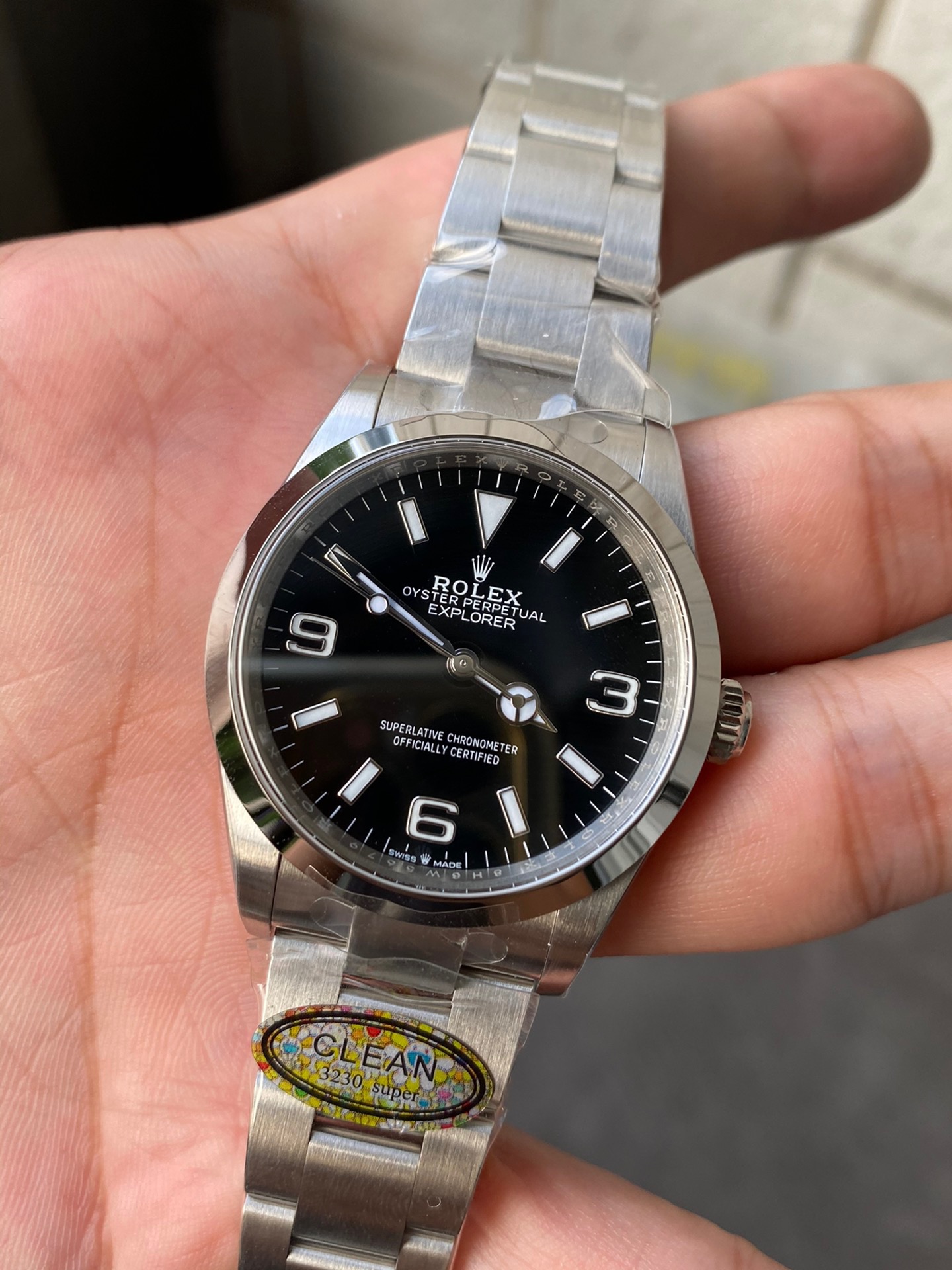Victory Factory Rolex Explorer 124270 36mm Black Dial 904L Steel Case Oyster Bracelet VR3230 Movement 04 Clean Factory Rolex Explorer 124270 36mm Black Dial 904L Steel Case Oyster Bracelet VR3230 Movement 04