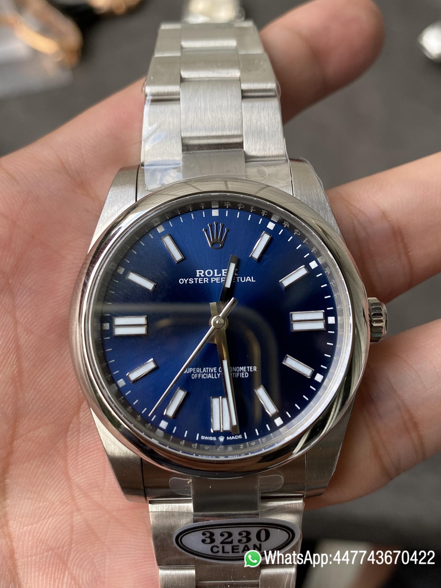 Victory Factory Rolex Oyster Perpetual 124300 Blue Dial 41mm CF OP 904L OysterSteel Case Bracelet VR3230 Movement 02 Clean Factory Rolex Oyster Perpetual 124300 Blue Dial 41mm CF OP 904L OysterSteel Case Bracelet VR3230 Movement 02