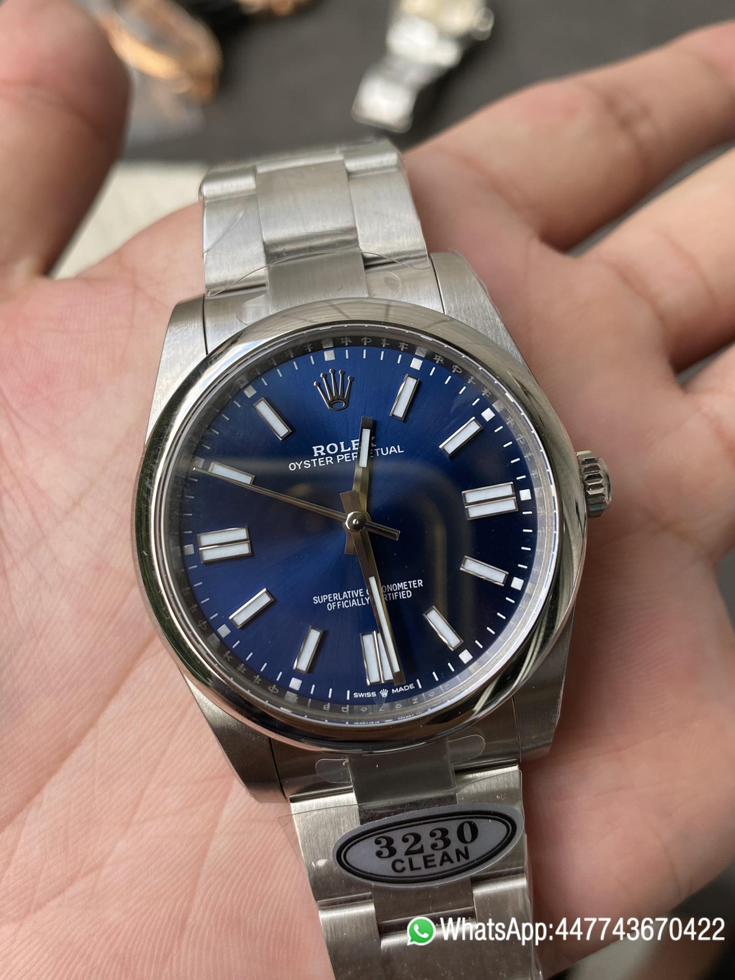 Victory Factory Rolex Oyster Perpetual 124300 Blue Dial 41mm CF OP 904L OysterSteel Case Bracelet VR3230 Movement 04 Clean Factory Rolex Oyster Perpetual 124300 Blue Dial 41mm CF OP 904L OysterSteel Case Bracelet VR3230 Movement 04
