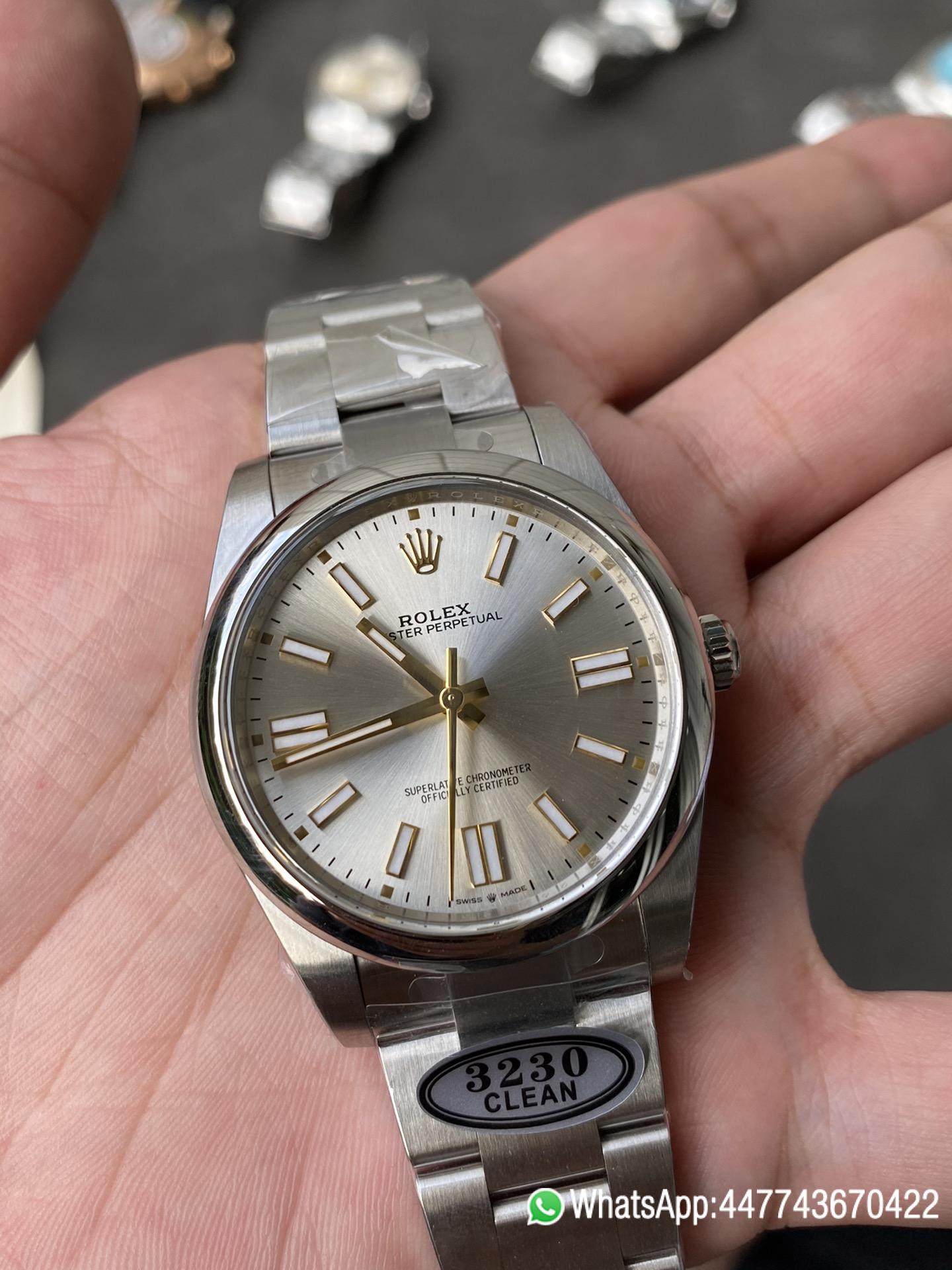 Victory Factory Rolex Oyster Perpetual 124300 CP OP 41mm Silver Dial 904L Steel VR3230 Movement 03 Clean Factory Rolex Oyster Perpetual 124300 CP OP 41mm Silver Dial 904L Steel VR3230 Movement 03