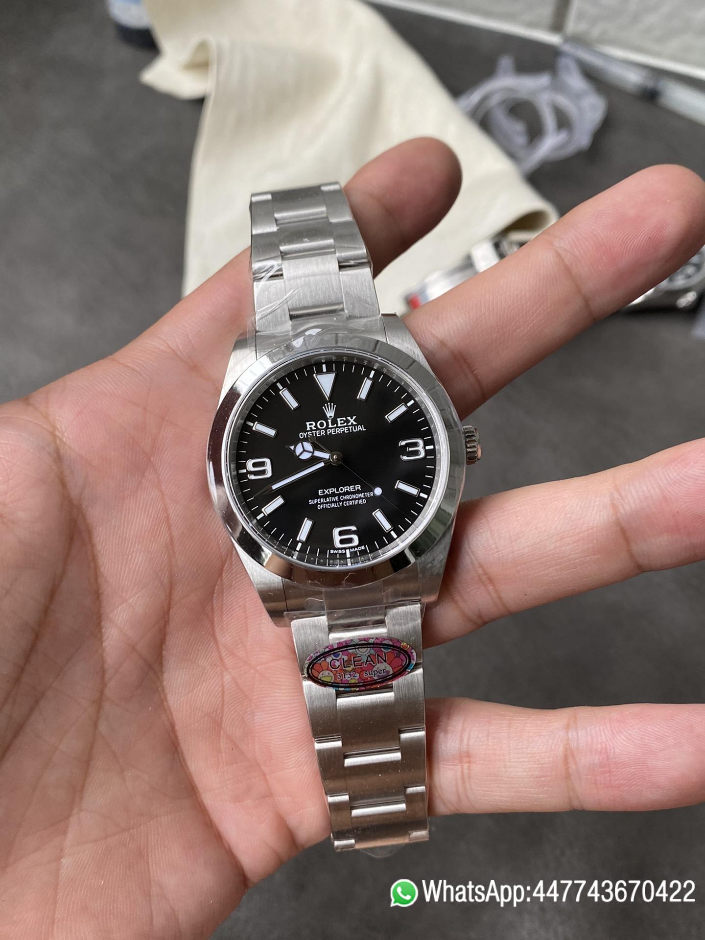 Victory Factory Watch Rolex Explorer 214270 39mm Black Dial 904L OysterSteel Case Oyster Bracelet VR3132 Movement 01 Clean Factory Watch Rolex Explorer 214270 39mm Black Dial 904L OysterSteel Case Oyster Bracelet VR3132 Movement 01
