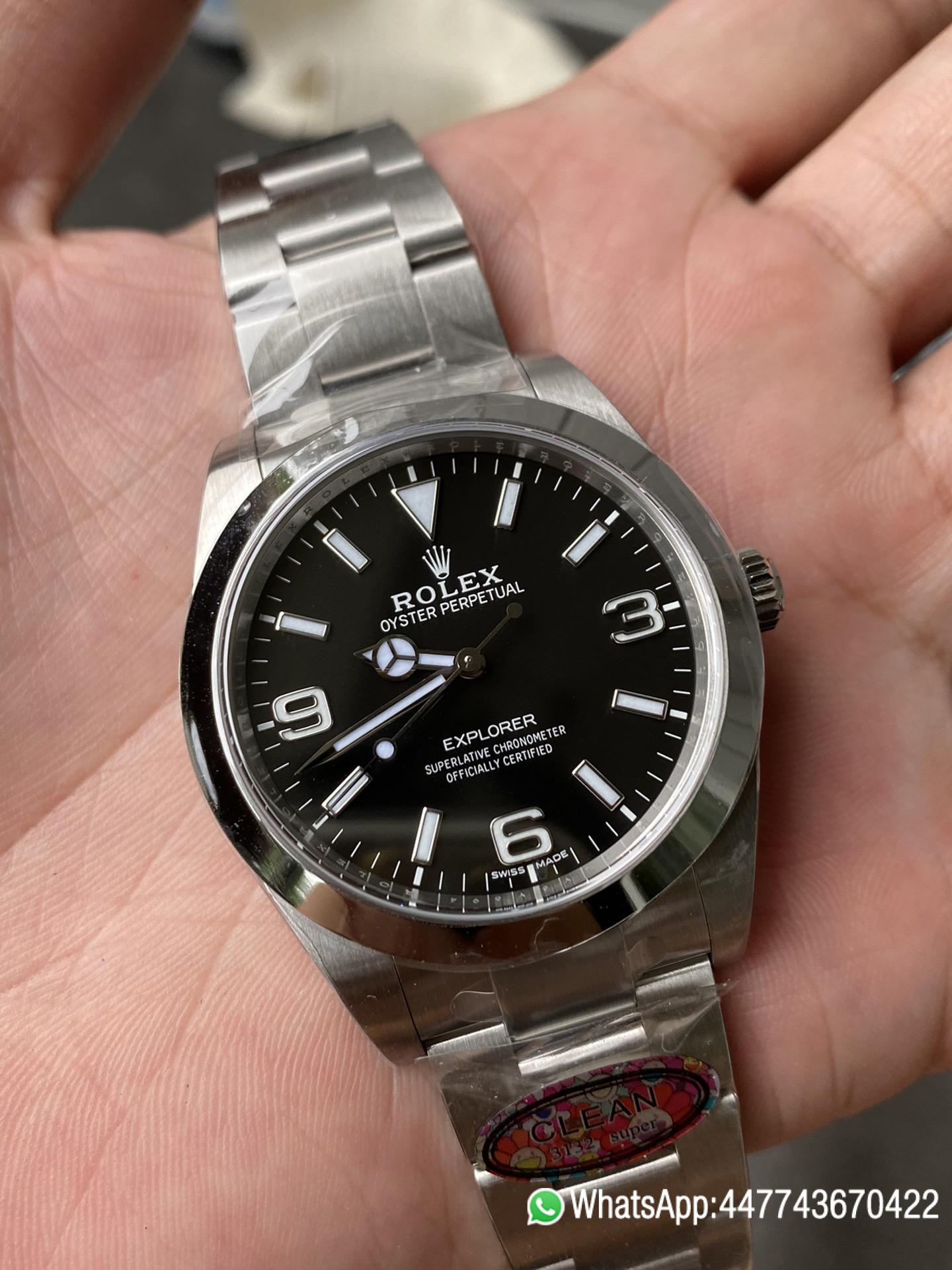 Victory Factory Watch Rolex Explorer 214270 39mm Black Dial 904L OysterSteel Case Oyster Bracelet VR3132 Movement 05 Clean Factory Watch Rolex Explorer 214270 39mm Black Dial 904L OysterSteel Case Oyster Bracelet VR3132 Movement 05