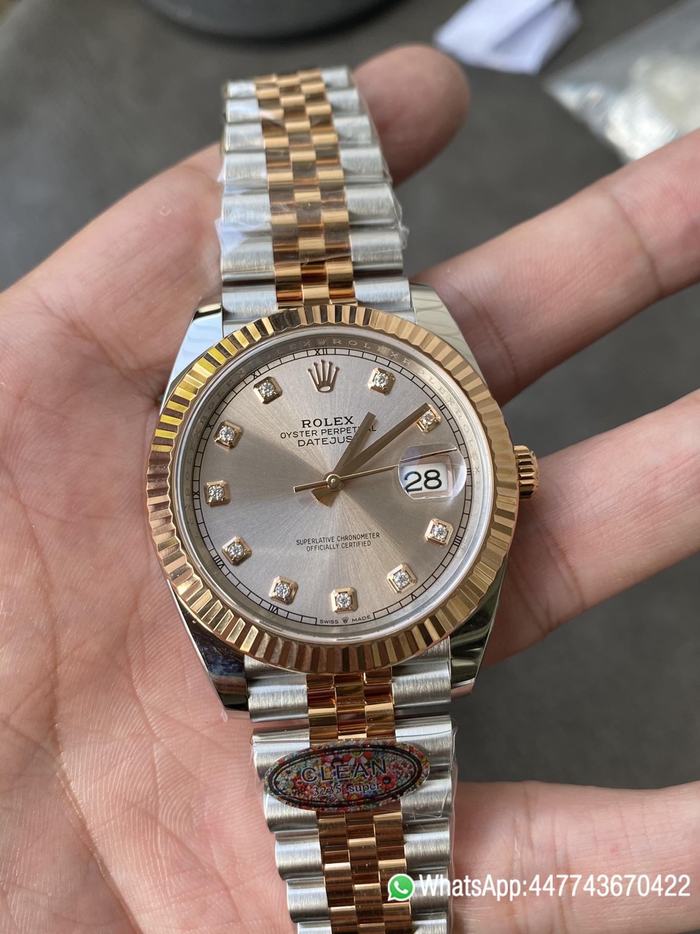 Victory Factory Watches DateJust 41mm 126331 0008 Rose Gold Sundust Diamond Set Dial Jubilee Bracelet 3235 Movement 03 Clean Factory Watches DateJust 41mm 126331 0008 Rose Gold Sundust Diamond Set Dial Jubilee Bracelet 3235 Movement 03