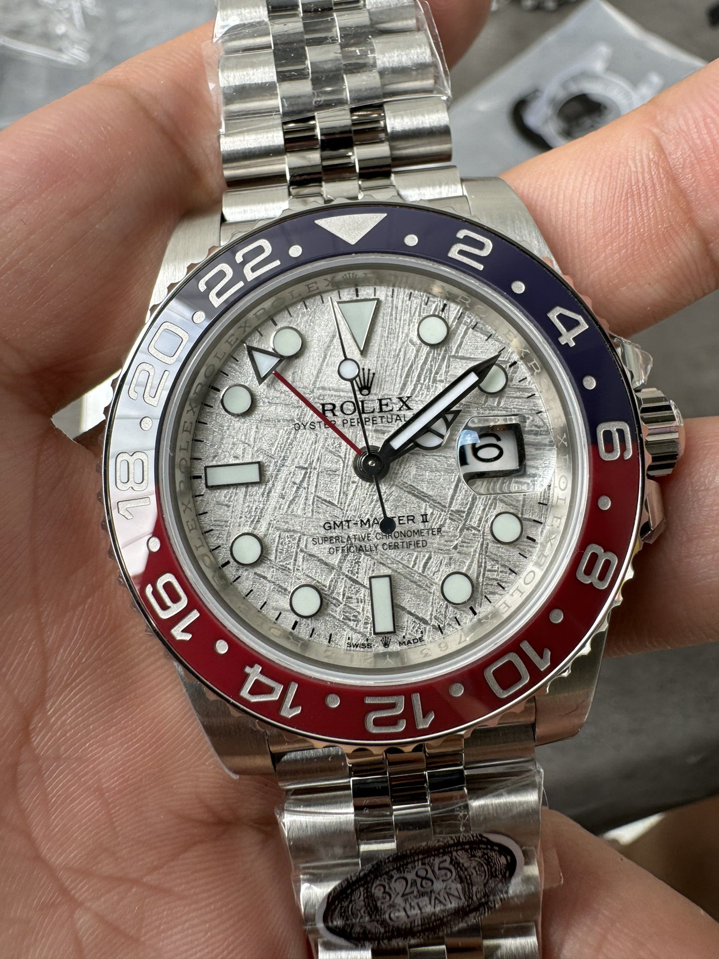 Victory Factory Watches GMT Master II 126719 BLRO Blue Red Ceramic Bezel Meteorite Dial Deep Sapphire Crystal DD3285 03 Clean Factory Watches GMT Master II 126719 BLRO Blue Red Ceramic Bezel Meteorite Dial Deep Sapphire Crystal DD3285 03