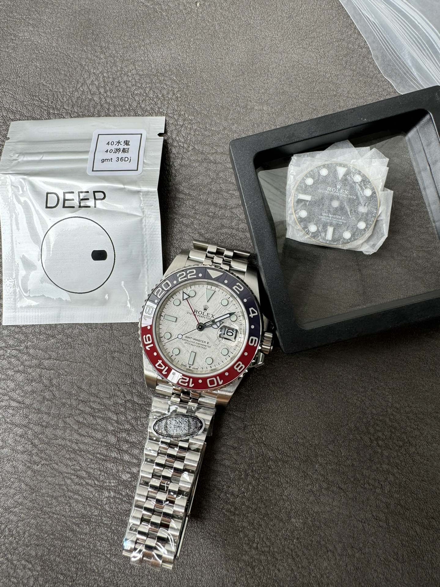 Victory Factory Watches GMT Master II 126719 BLRO Blue Red Ceramic Bezel Meteorite Dial Deep Sapphire Crystal DD3285 11 Clean Factory Watches GMT Master II 126719 BLRO Blue Red Ceramic Bezel Meteorite Dial Deep Sapphire Crystal DD3285 11