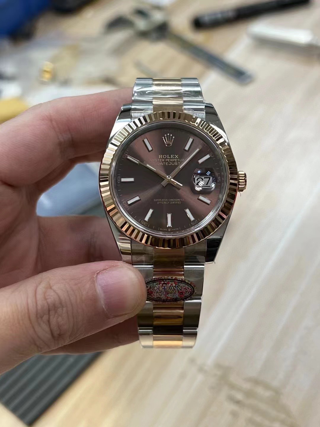 Victory Factory Watches Rolex DateJust 41mm 126331 0001 Rose Gold Bezel Chocolate Dial Oyster Bracelet 3235 Movement 01 Clean Factory Watches Rolex DateJust 41mm 126331 0001 Rose Gold Bezel Chocolate Dial Oyster Bracelet 3235 Movement 01