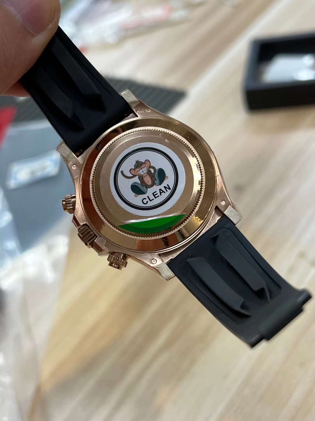 Victory Factory Daytona 116515 Rose Gold Case Black Ceramic Bezel Sundust Dial Black Sub Dial Oysterflex Strap DD4130 Movement 09 Clean Factory Daytona 116515 Rose Gold Case Black Ceramic Bezel Sundust Dial Black Sub Dial Oysterflex Strap DD4130 Movement 09