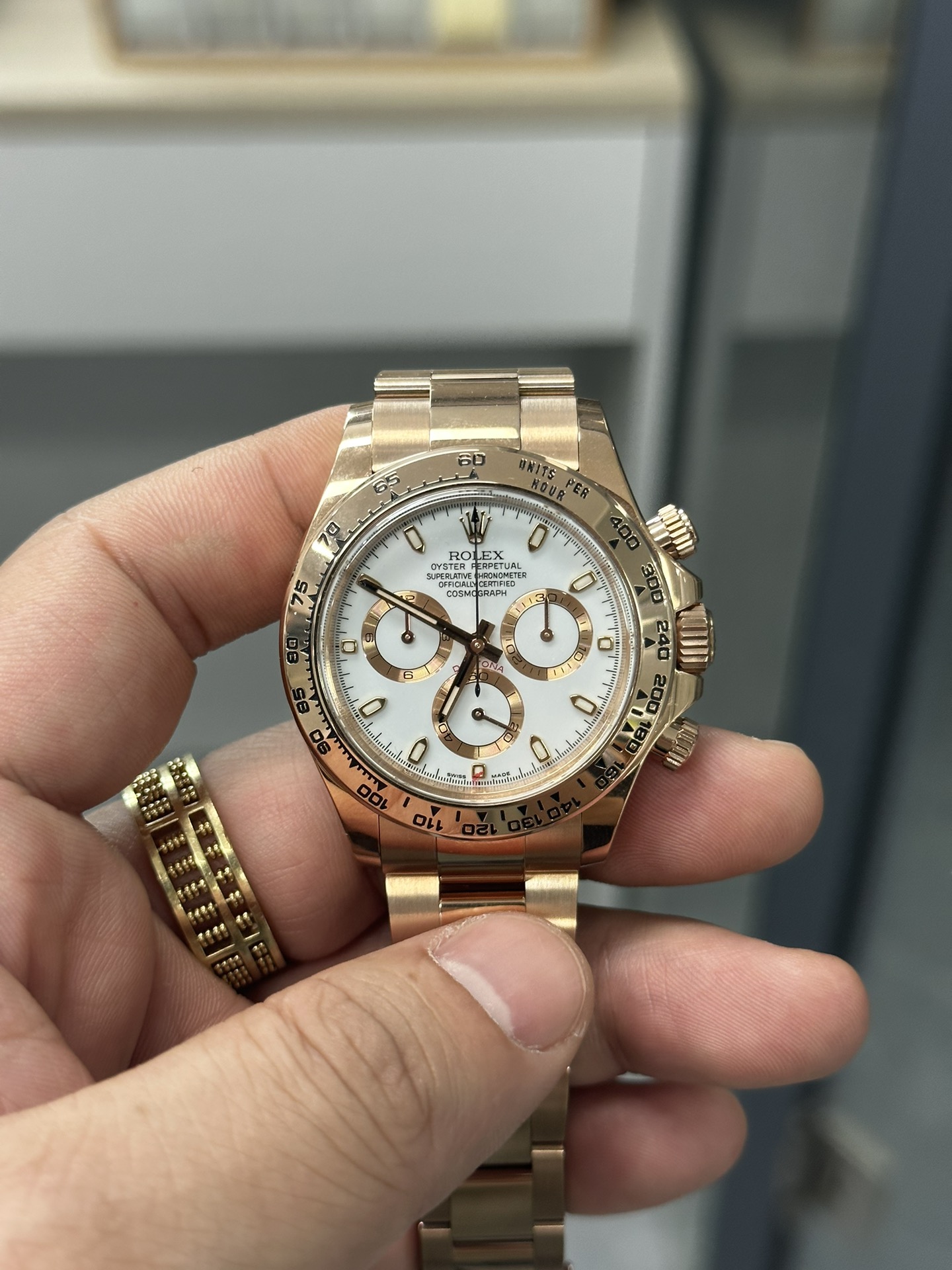 Victory Factory Daytona M116505 0010 Rose Gold Case Bracelet White Dail DanDong Superclone 4130 Movement 01 Clean Factory Daytona M116505 0010 Rose Gold Case Bracelet White Dail DanDong Superclone 4130 Movement 01
