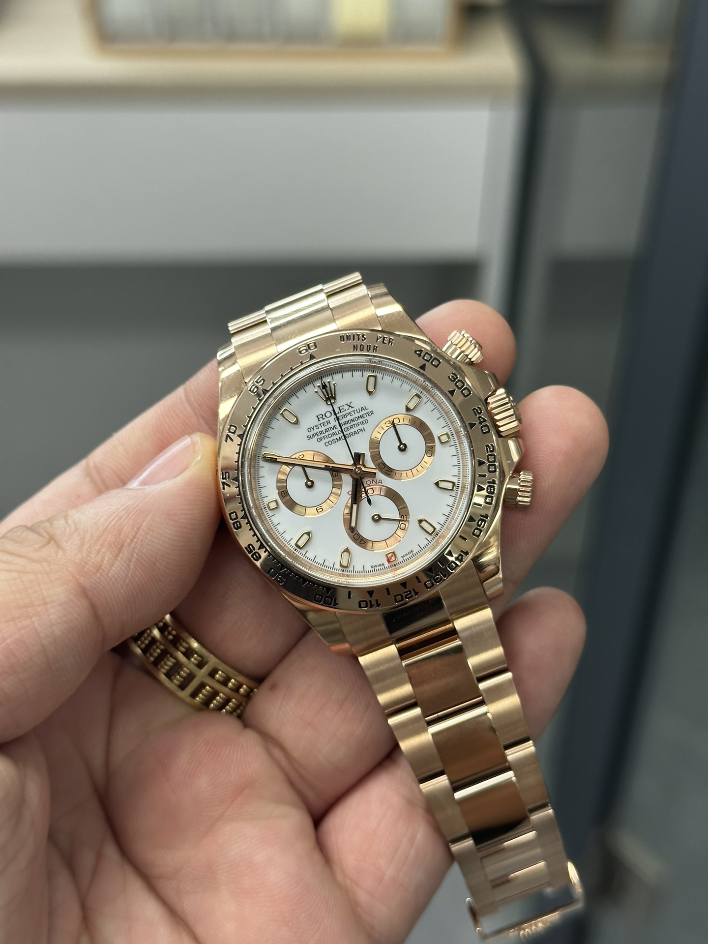 Victory Factory Daytona M116505 0010 Rose Gold Case Bracelet White Dail DanDong Superclone 4130 Movement 02 Clean Factory Daytona M116505 0010 Rose Gold Case Bracelet White Dail DanDong Superclone 4130 Movement 02