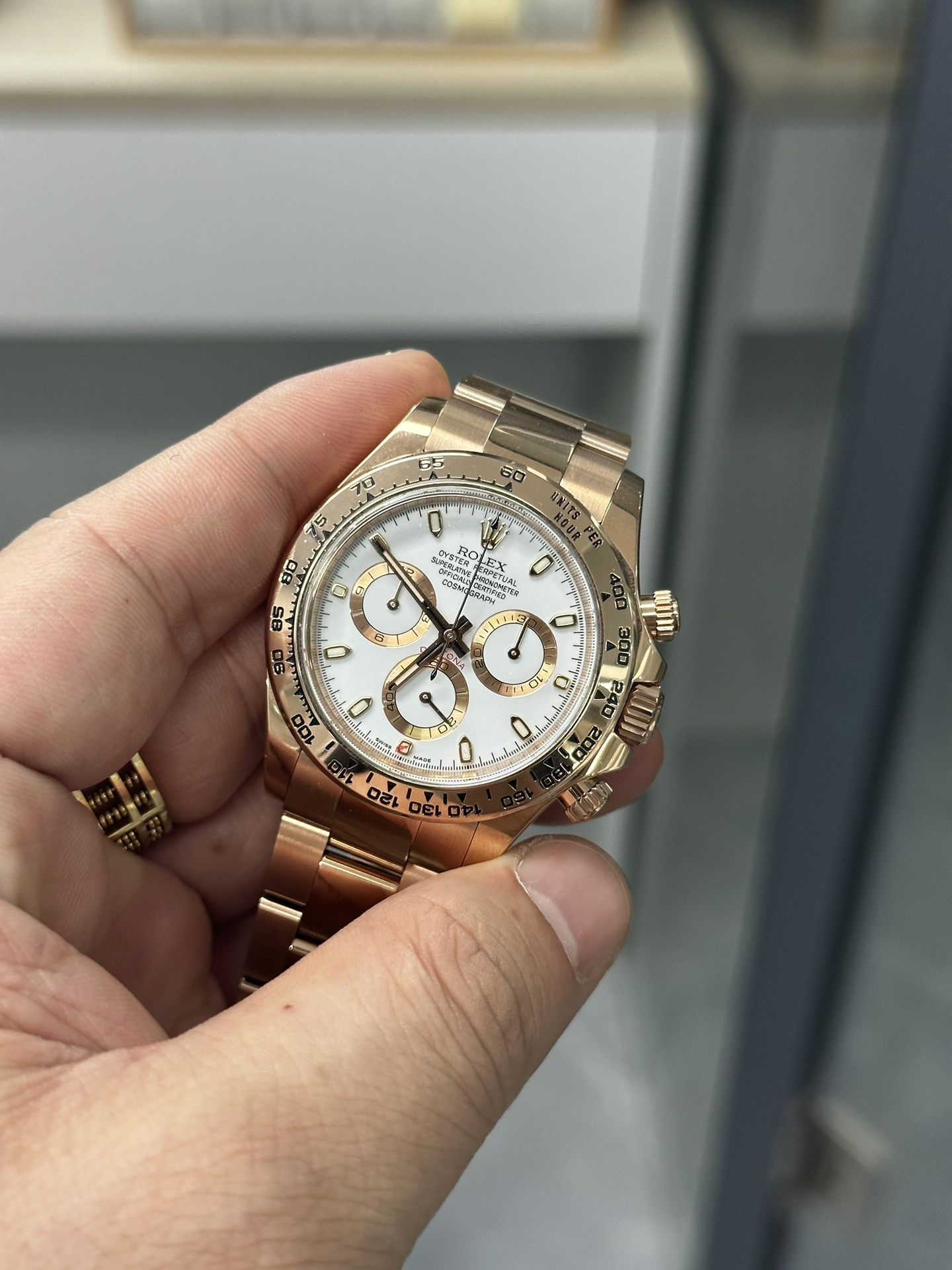 Victory Factory Daytona M116505 0010 Rose Gold Case Bracelet White Dail DanDong Superclone 4130 Movement 03 Clean Factory Daytona M116505 0010 Rose Gold Case Bracelet White Dail DanDong Superclone 4130 Movement 03