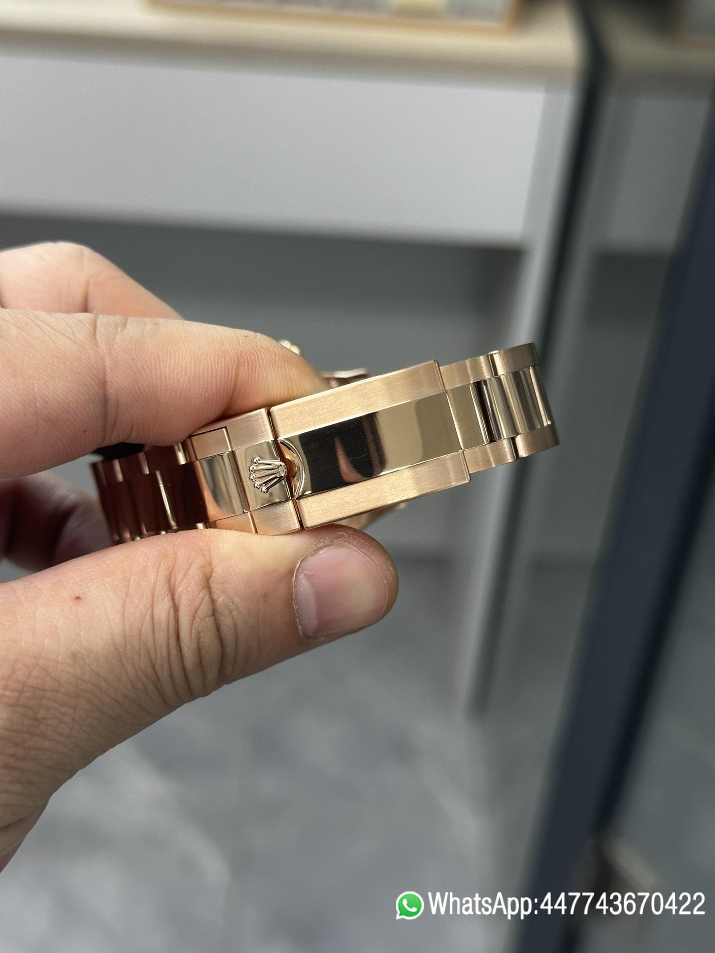 Victory Factory Daytona M116505 0010 Rose Gold Case Bracelet White Dail DanDong Superclone 4130 Movement 06 Clean Factory Daytona M116505 0010 Rose Gold Case Bracelet White Dail DanDong Superclone 4130 Movement 06