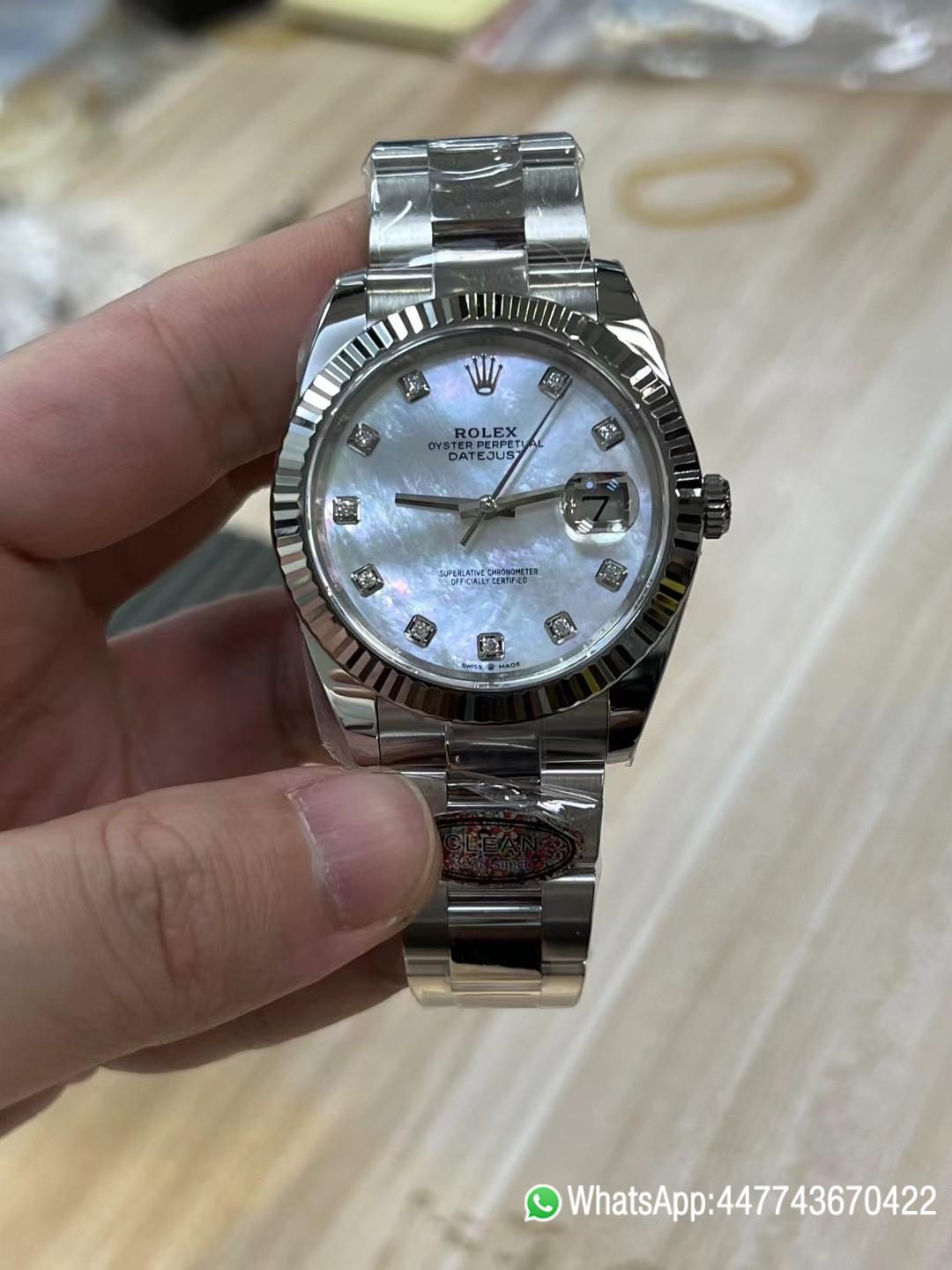 Victory Factory Rolex Datejust 41 m126334 0019 White MOP Dial with Diamonds Markers Oyster Bracelet 01 Clean Factory Rolex Datejust 41 m126334 0019 White MOP Dial with Diamonds Markers Oyster Bracelet 01