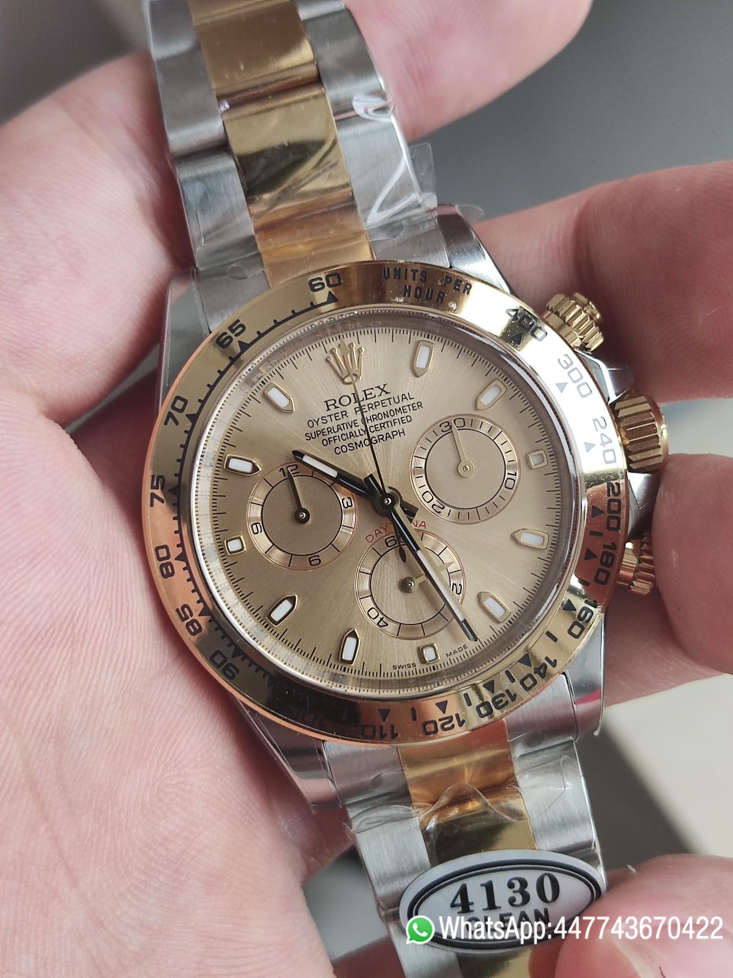 Victory Factory Watch Rolex Daytona 116503 Yellow Gold Steel Two Tone Braclet Champagne Dial Stick Markers 02 Clean Factory Watch Rolex Daytona 116503 Yellow Gold Steel Two Tone Braclet Champagne Dial Stick Markers 02