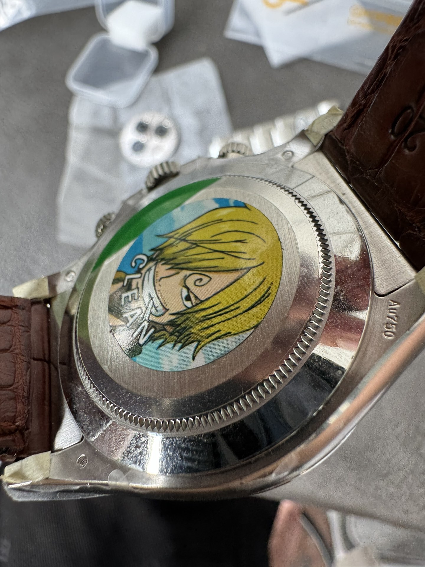 Victory Factory Daytona 116519 Tahitian MOP Dial with Diamonds Markers DD 4130 Movement Alligator Leather Strap 07 Clean Factory Daytona 116519 Tahitian MOP Dial with Diamonds Markers DD 4130 Movement Alligator Leather Strap 07
