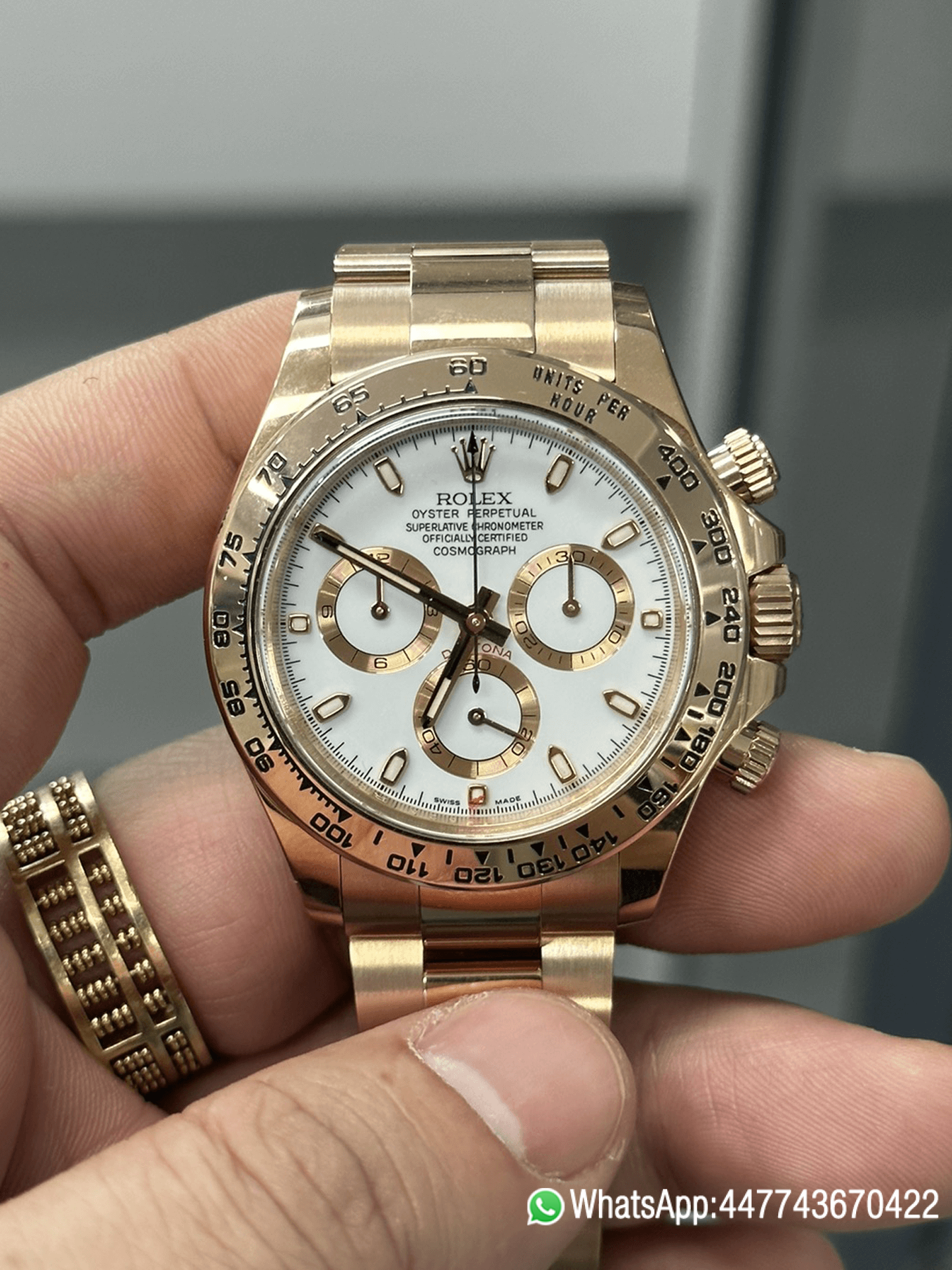 Victory Factory Daytona M116505 0010 Rose Gold Case Bracelet White Dail DanDong Superclone 4130 Movement Clean Factory Daytona M116505 0010 Rose Gold Case Bracelet White Dail DanDong Superclone 4130 Movement
