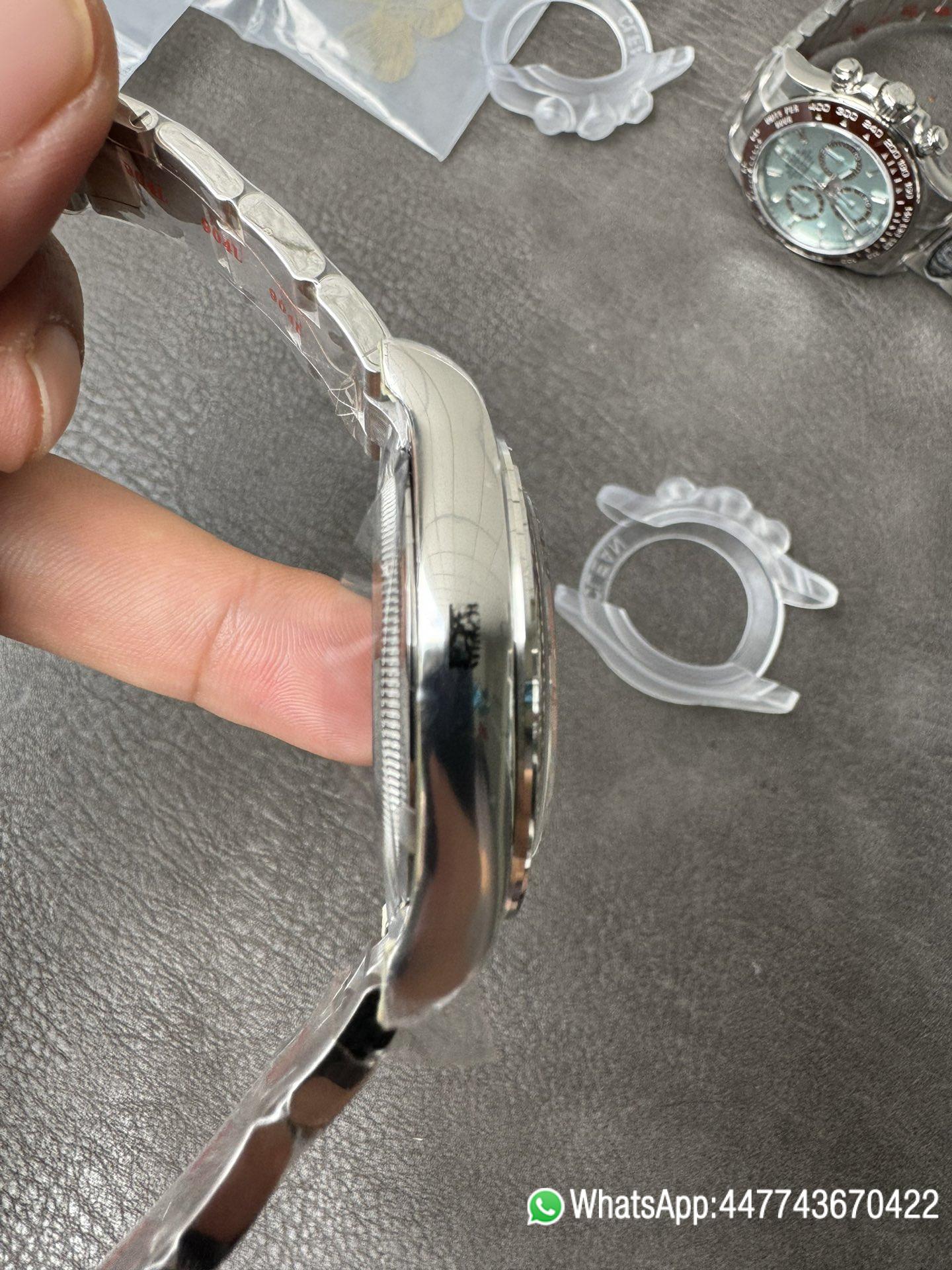 Victory Factory Daytona 126506 ICE Blue Dial Brown Ceramic Bezel SH4131 Movement 72 Hours Power Reserve 09 Clean Factory Daytona 126506 ICE Blue Dial Brown Ceramic Bezel SH4131 Movement 72 Hours Power Reserve 09