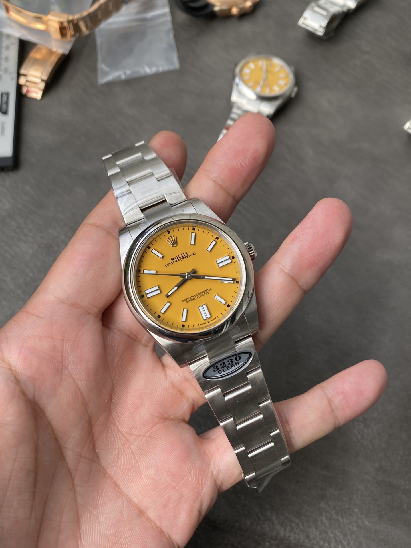 Victory Factory Rolex Oyster Perpetual 126000 36mm Yellow Dial 904L Steel VR3230 Movement 01 Clean Factory Rolex Oyster Perpetual 126000 36mm Yellow Dial 904L Steel VR3230 Movement 01