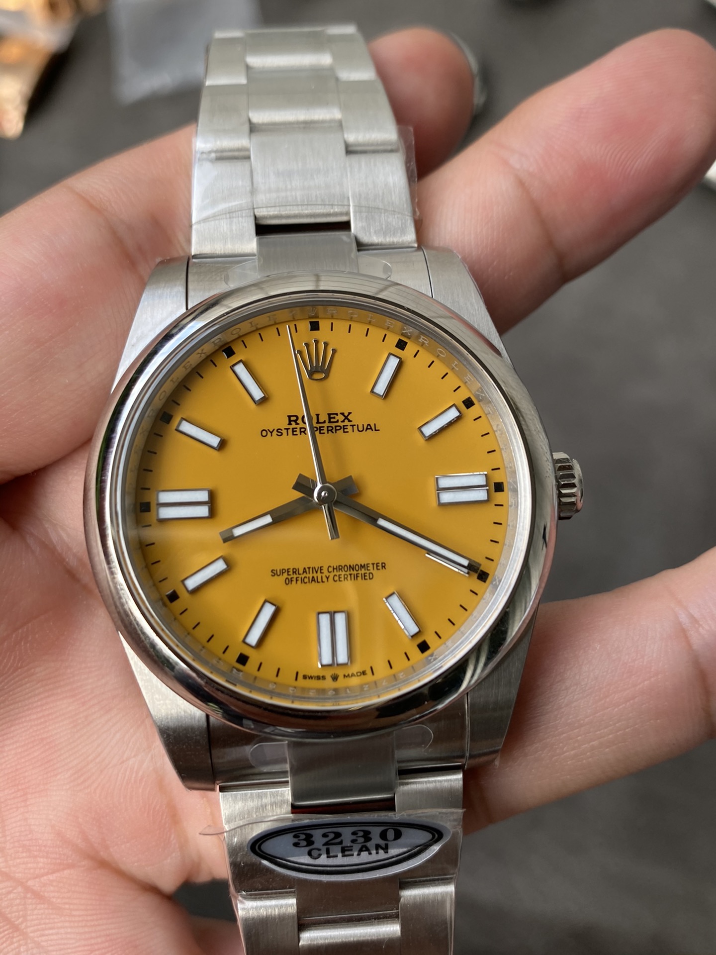 Victory Factory Rolex Oyster Perpetual 126000 36mm Yellow Dial 904L Steel VR3230 Movement 03 Clean Factory Rolex Oyster Perpetual 126000 36mm Yellow Dial 904L Steel VR3230 Movement 03
