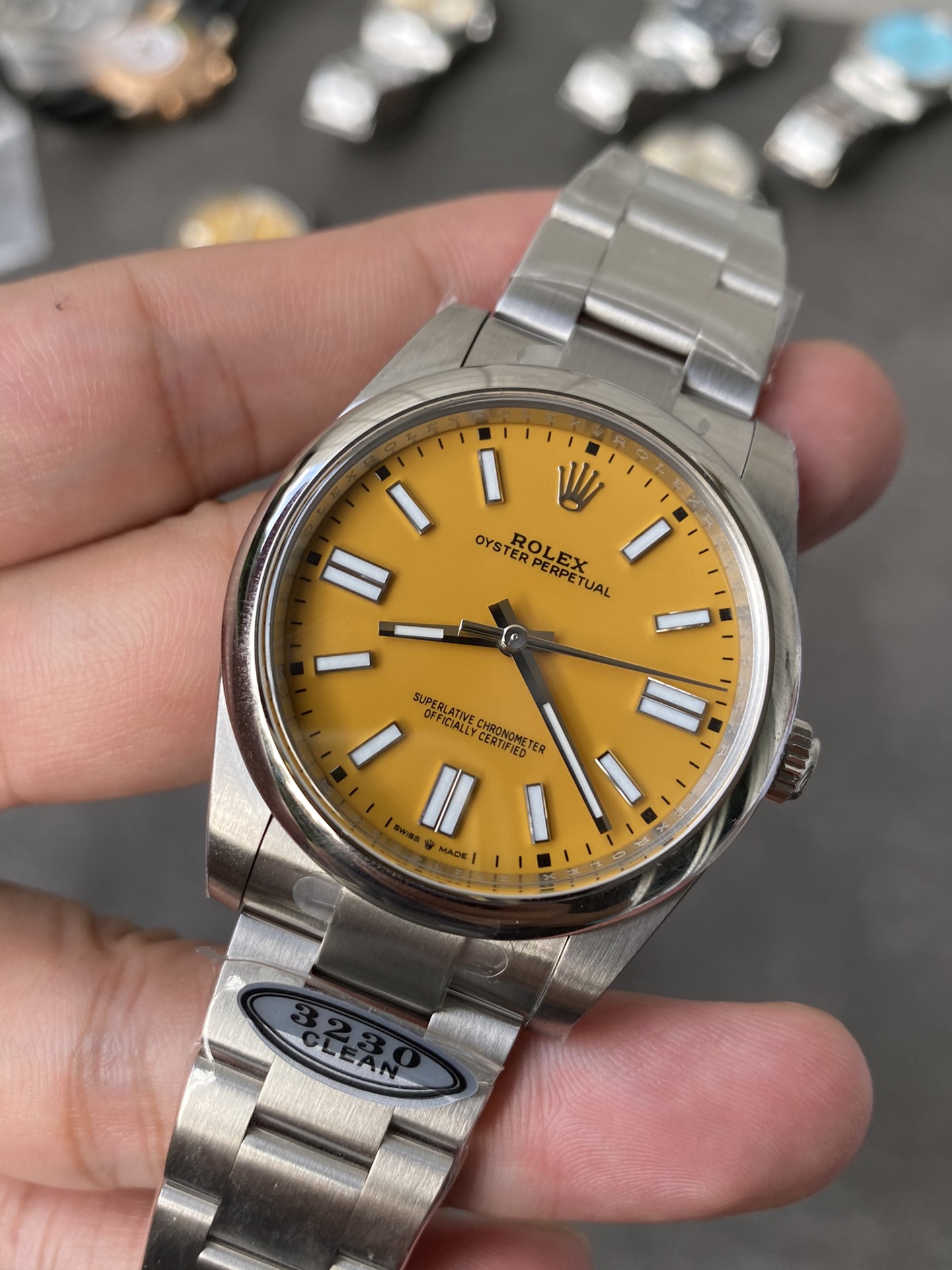 Victory Factory Rolex Oyster Perpetual 126000 36mm Yellow Dial 904L Steel VR3230 Movement 09 Clean Factory Rolex Oyster Perpetual 126000 36mm Yellow Dial 904L Steel VR3230 Movement 09