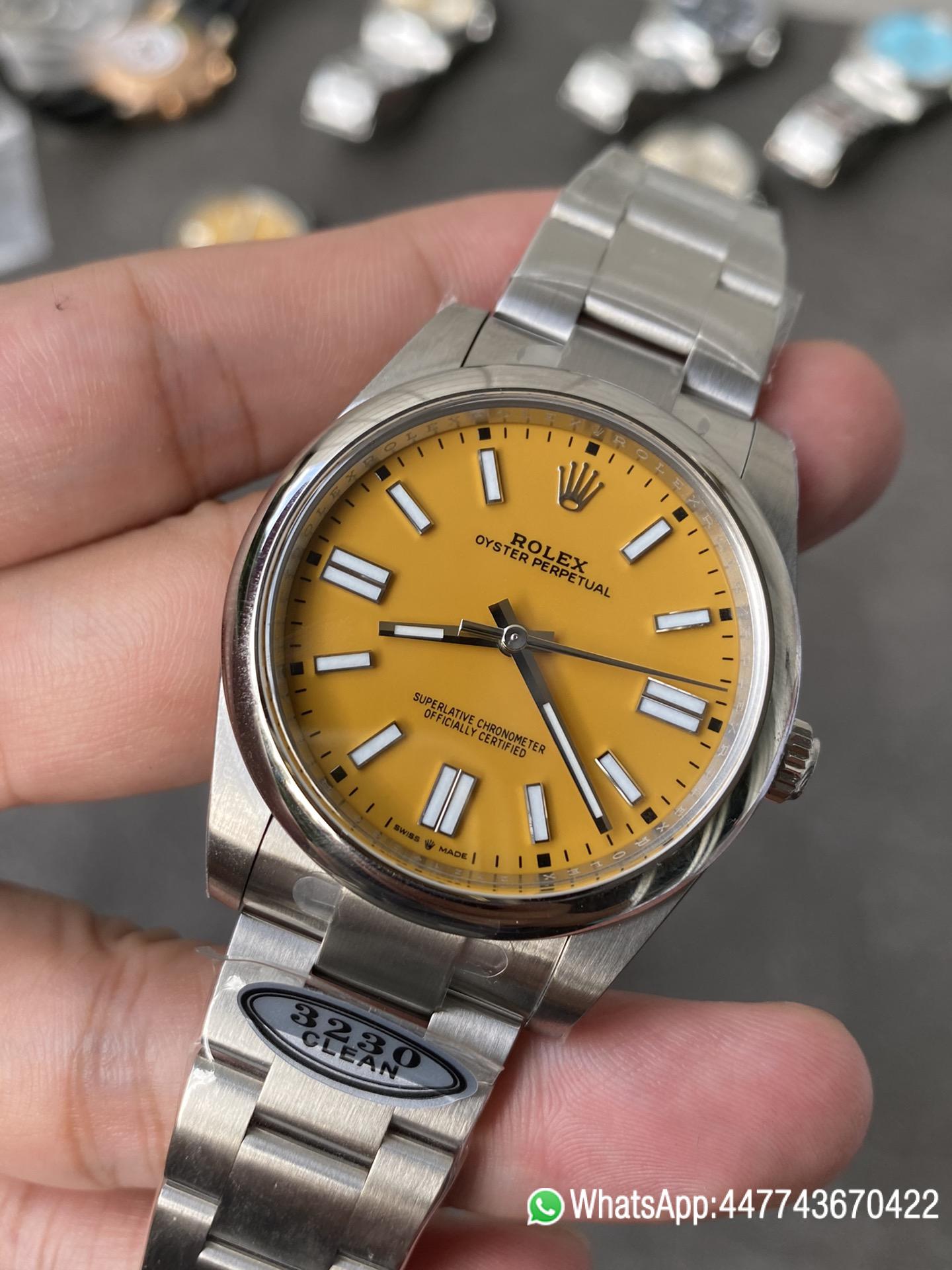 Victory Factory Rolex Oyster Perpetual 126000 36mm Yellow Dial 904L Steel VR3230 Movement 09 Clean Factory Rolex Oyster Perpetual 126000 36mm Yellow Dial 904L Steel VR3230 Movement 09