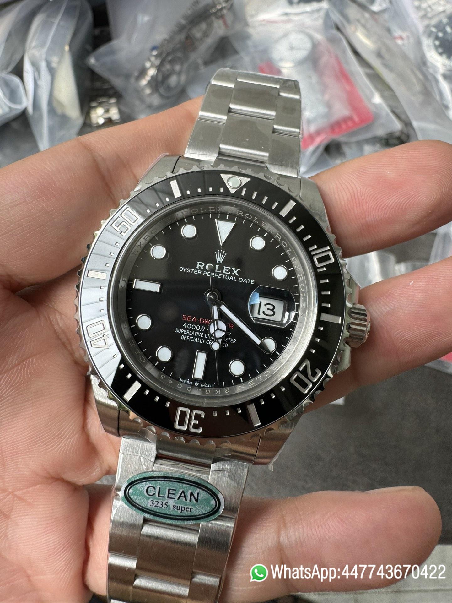 Victory Factory Rolex Sea Dweller 126600 Single Red 904L Steel Case and Bracelet SH3235 Movement 04 Clean Factory Rolex Sea Dweller 126600 Single Red 904L Steel Case and Bracelet SH3235 Movement 04