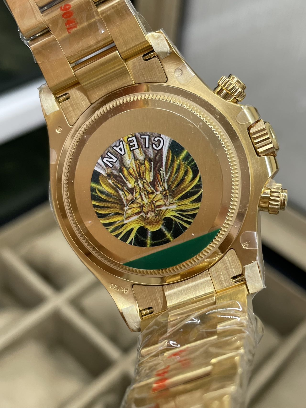 Clean Factory Daytona 126508 18K Yellow Gold Plated on Case Bracelet Yellow Gold Dial with Black Sub Dial SH4131 Movement 08 Clean Factory Daytona 126508 18K Yellow Gold Plated on Case Bracelet Yellow Gold Dial with Black Sub Dial SH4131 Movement 08