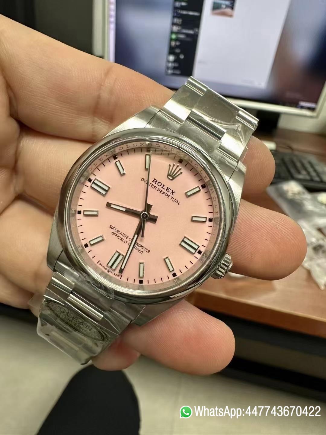 Victory Factory Watches Oyster Perpetual 124300 CF OP 41mm 904L Steel Pink Dial VR3230 Movement 03 Clean Factory Watches Oyster Perpetual 124300 CF OP 41mm 904L Steel Pink Dial VR3230 Movement 03