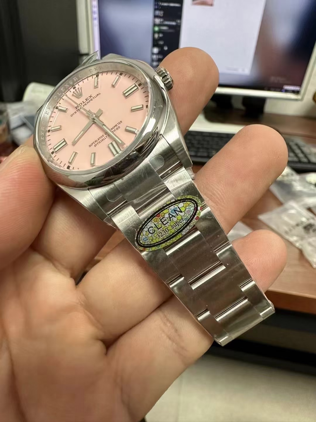 Victory Factory Watches Oyster Perpetual 124300 CF OP 41mm 904L Steel Pink Dial VR3230 Movement 05 Clean Factory Watches Oyster Perpetual 124300 CF OP 41mm 904L Steel Pink Dial VR3230 Movement 05
