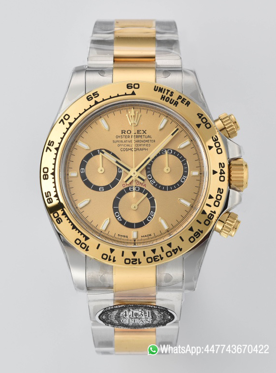 Victory Factory Daytona 126503 Golden Black Counter Ring Dial Oystersteel and Yellow Gold Bracelet Yellow Gold Bezel SH4131 Movement 00 Clean Factory Daytona 126503 Golden Black Counter Ring Dial Oystersteel and Yellow Gold Bracelet Yellow Gold Bezel SH4131 Movement 00
