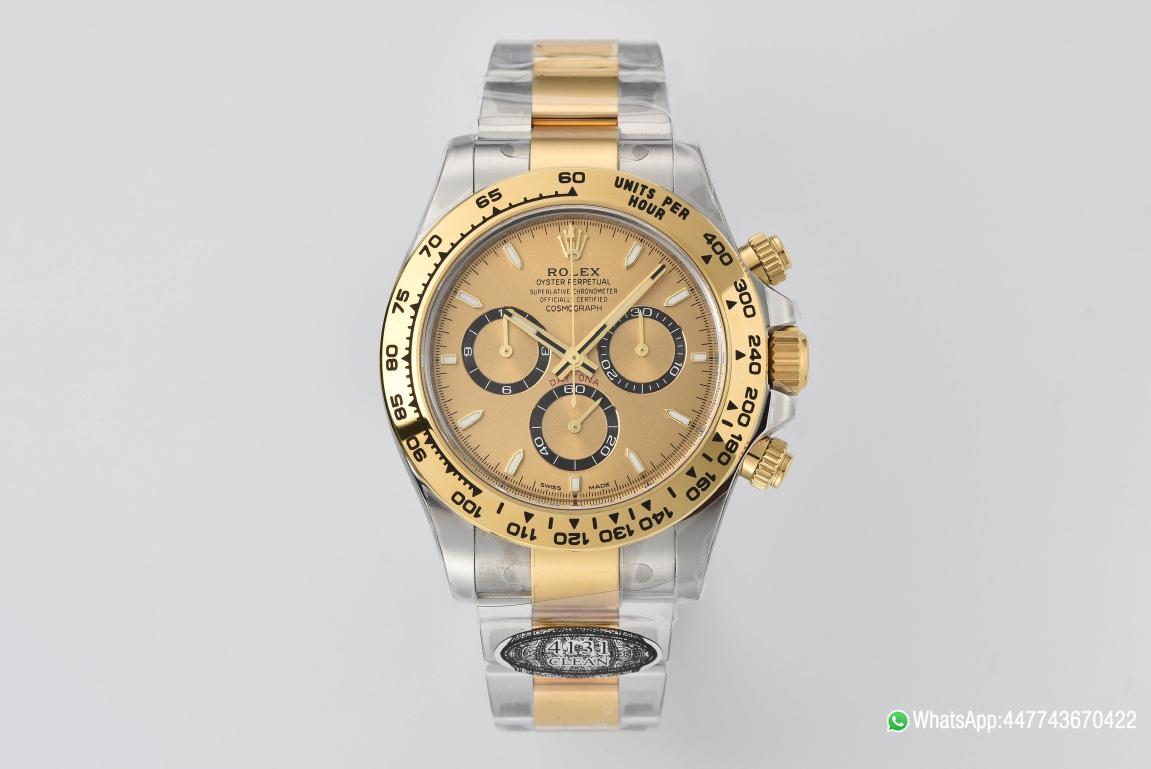 Victory Factory Daytona 126503 Golden Black Counter Ring Dial Oystersteel and Yellow Gold Bracelet Yellow Gold Bezel SH4131 Movement 01 Clean Factory Daytona 126503 Golden Black Counter Ring Dial Oystersteel and Yellow Gold Bracelet Yellow Gold Bezel SH4131 Movement 01