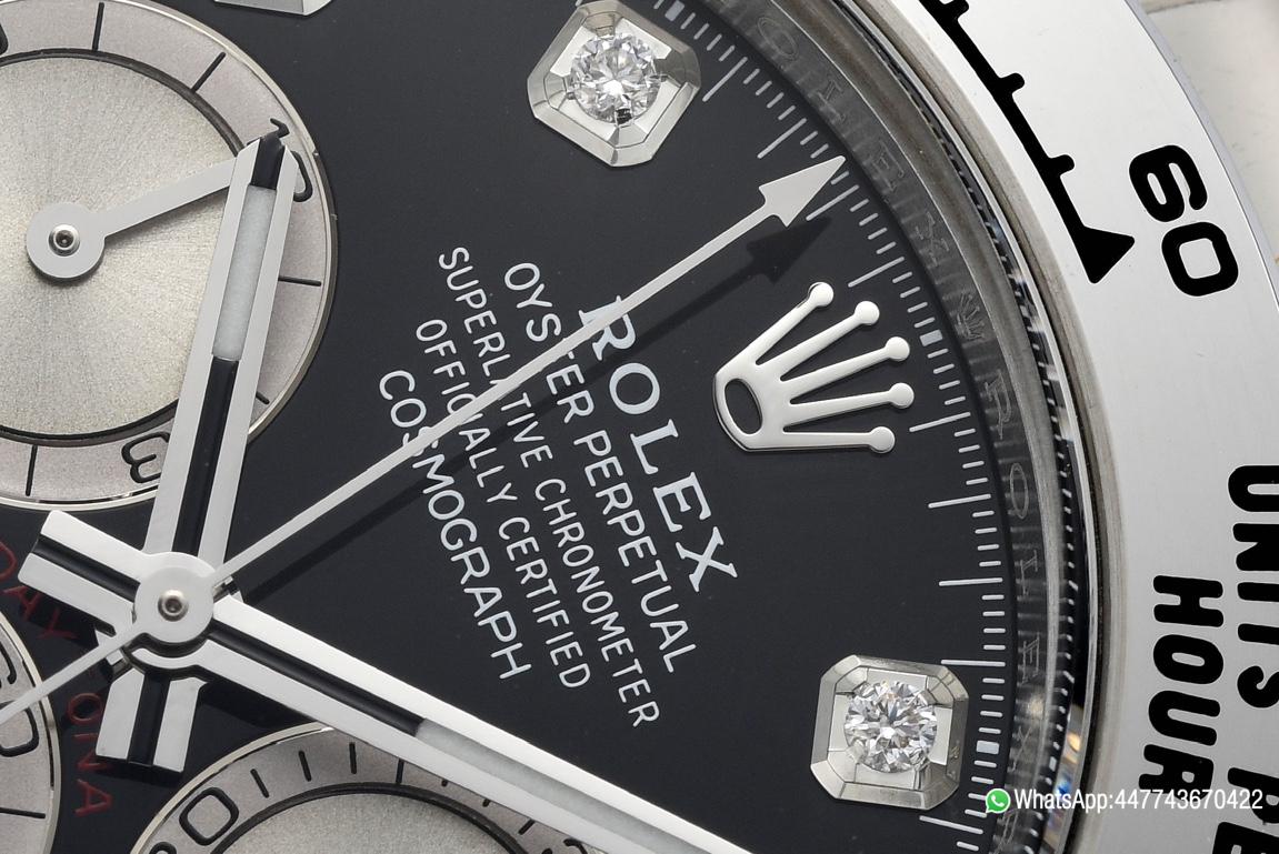 Victory Factory Daytona 126509 Black and Steel Set with Diamonds Dial Oystersteel Bracelet SH4131 Movement 04 Clean Factory Daytona 126509 Black and Steel Set with Diamonds Dial Oystersteel Bracelet SH4131 Movement 04