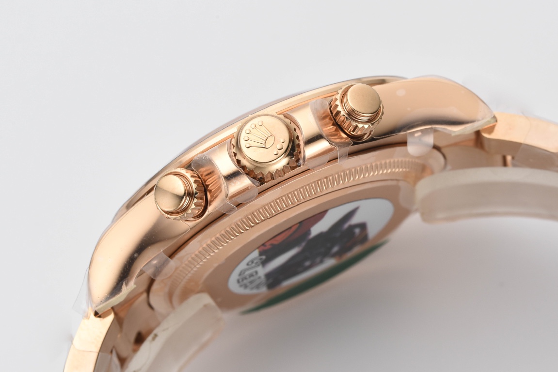 Victory Factory Rolex Daytona 126505 Rose Gold Case Bracelet Black Dial with Rose Gold Sub Dial SH4131 Movement 06 Clean Factory Rolex Daytona 126505 Rose Gold Case Bracelet Black Dial with Rose Gold Sub Dial SH4131 Movement 06