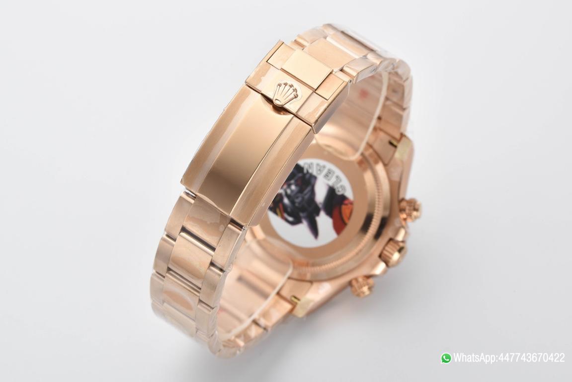 Victory Factory Rolex Daytona 126505 Rose Gold Case Bracelet Black Dial with Rose Gold Sub Dial SH4131 Movement 08 Clean Factory Rolex Daytona 126505 Rose Gold Case Bracelet Black Dial with Rose Gold Sub Dial SH4131 Movement 08