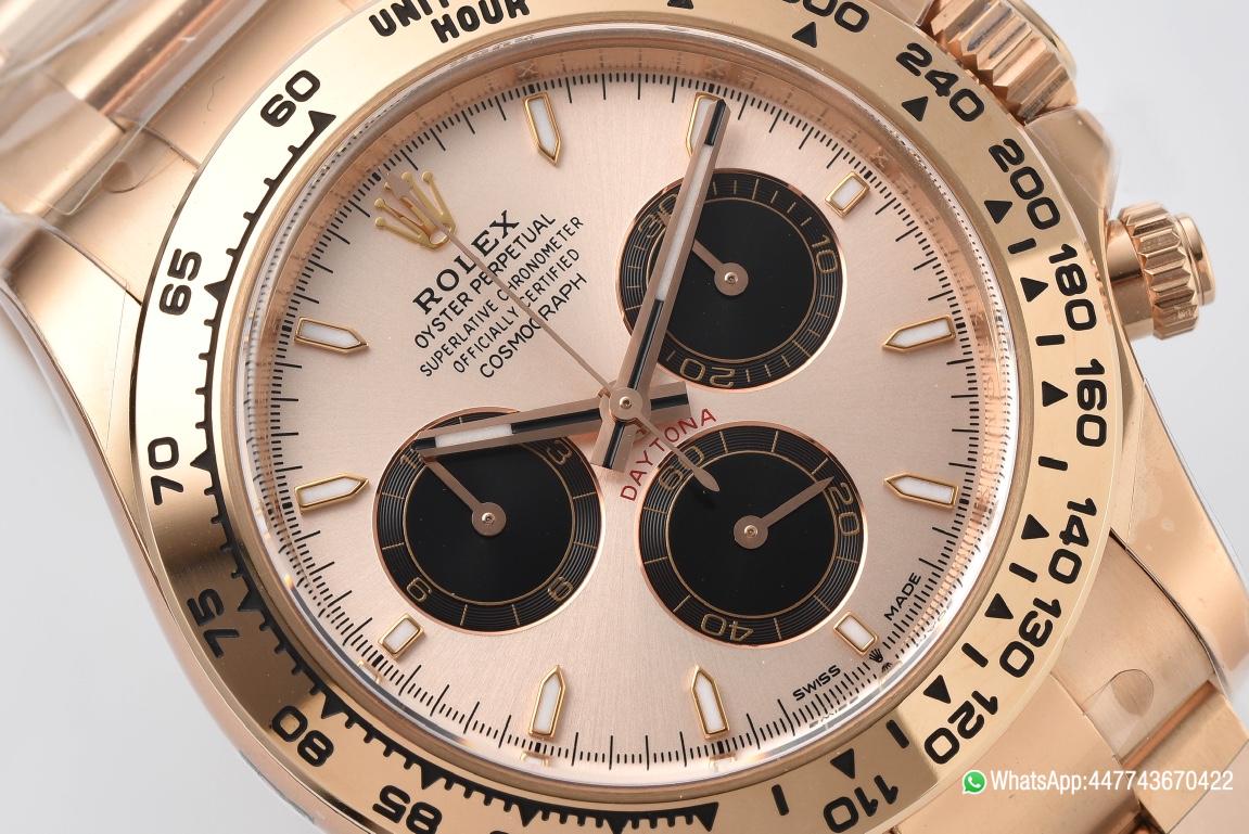 Victory Factory Rolex Daytona 126505 Rose Gold Case Bracelet Rose Gold Dial with Black Sub Dial SH4131 Movement 02 Clean Factory Rolex Daytona 126505 Rose Gold Case Bracelet Rose Gold Dial with Black Sub Dial SH4131 Movement 02